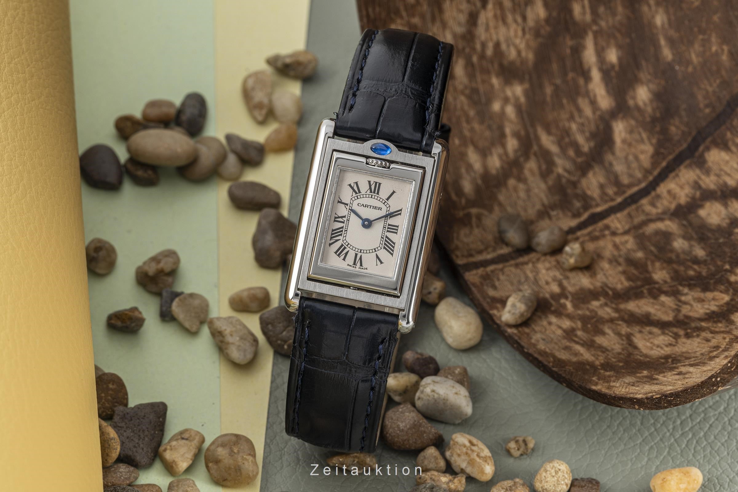 Cartier Tank Lady Basculante Edelstahl Wendegehäuse Ref. W1011158  Klassiker [2302660]