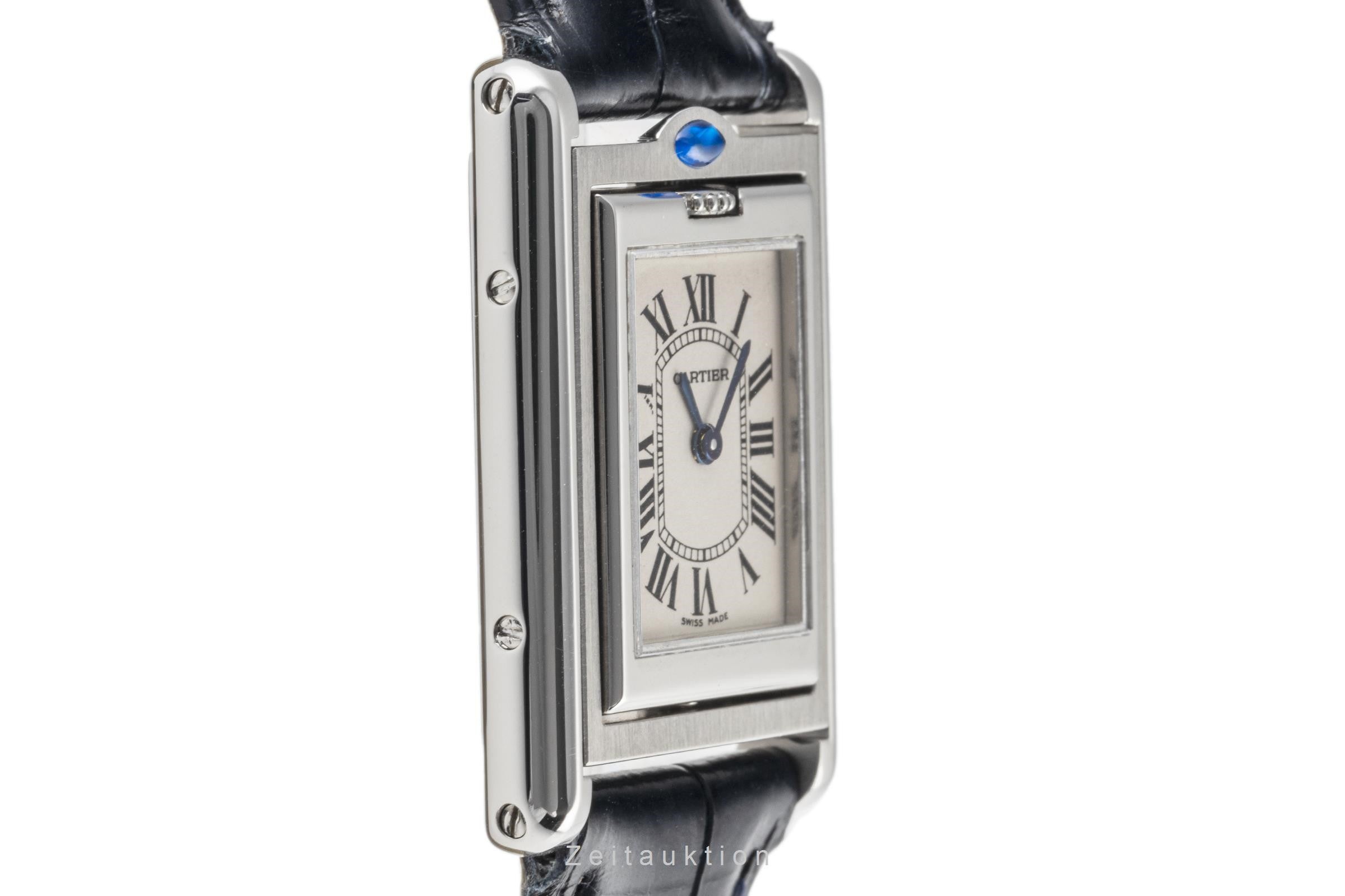 Cartier Tank Lady Basculante Edelstahl Wendegehäuse Ref. W1011158  Klassiker [2302660]