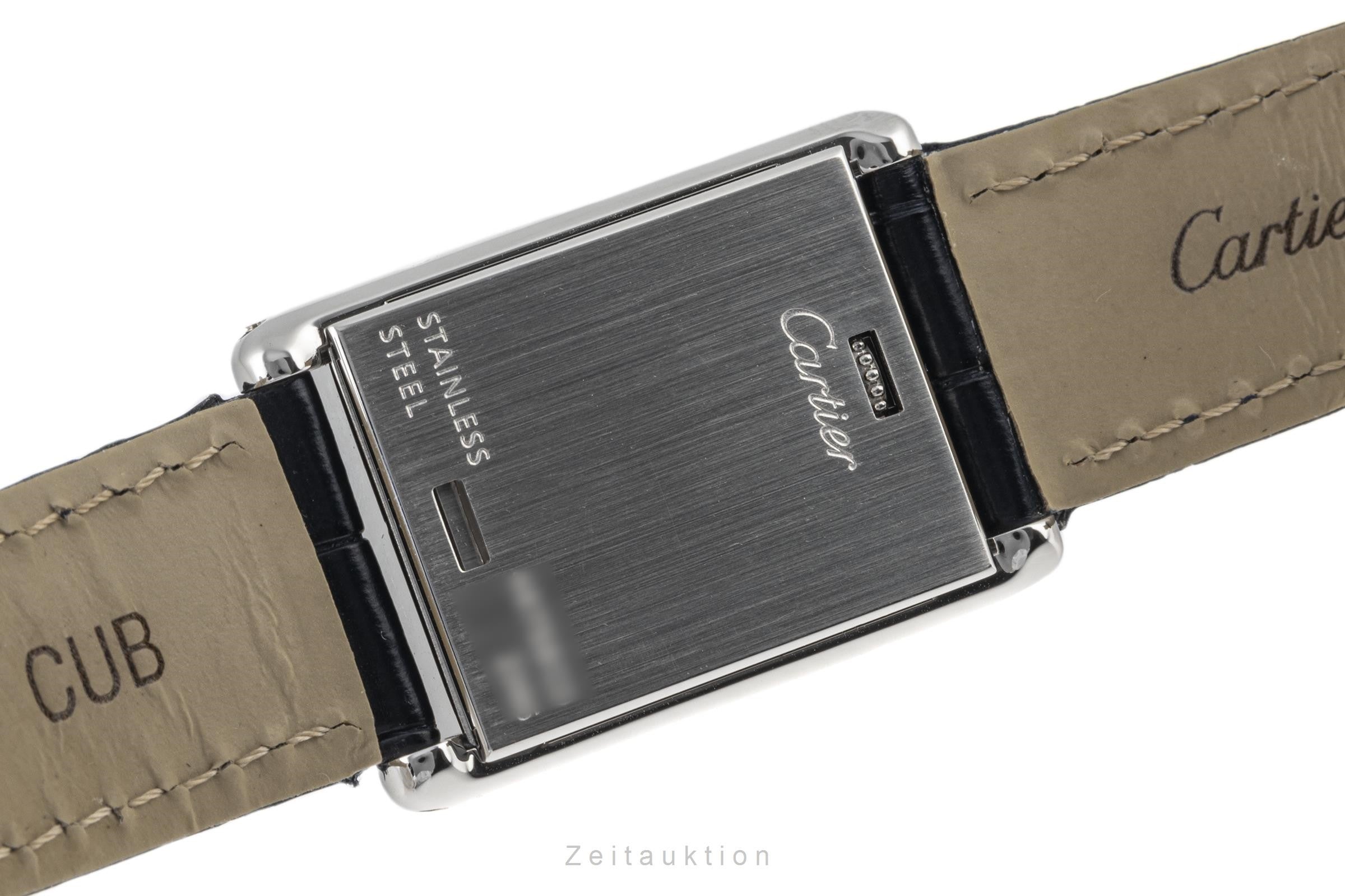 Cartier Tank Lady Basculante Edelstahl Wendegehäuse Ref. W1011158  Klassiker [2302660]