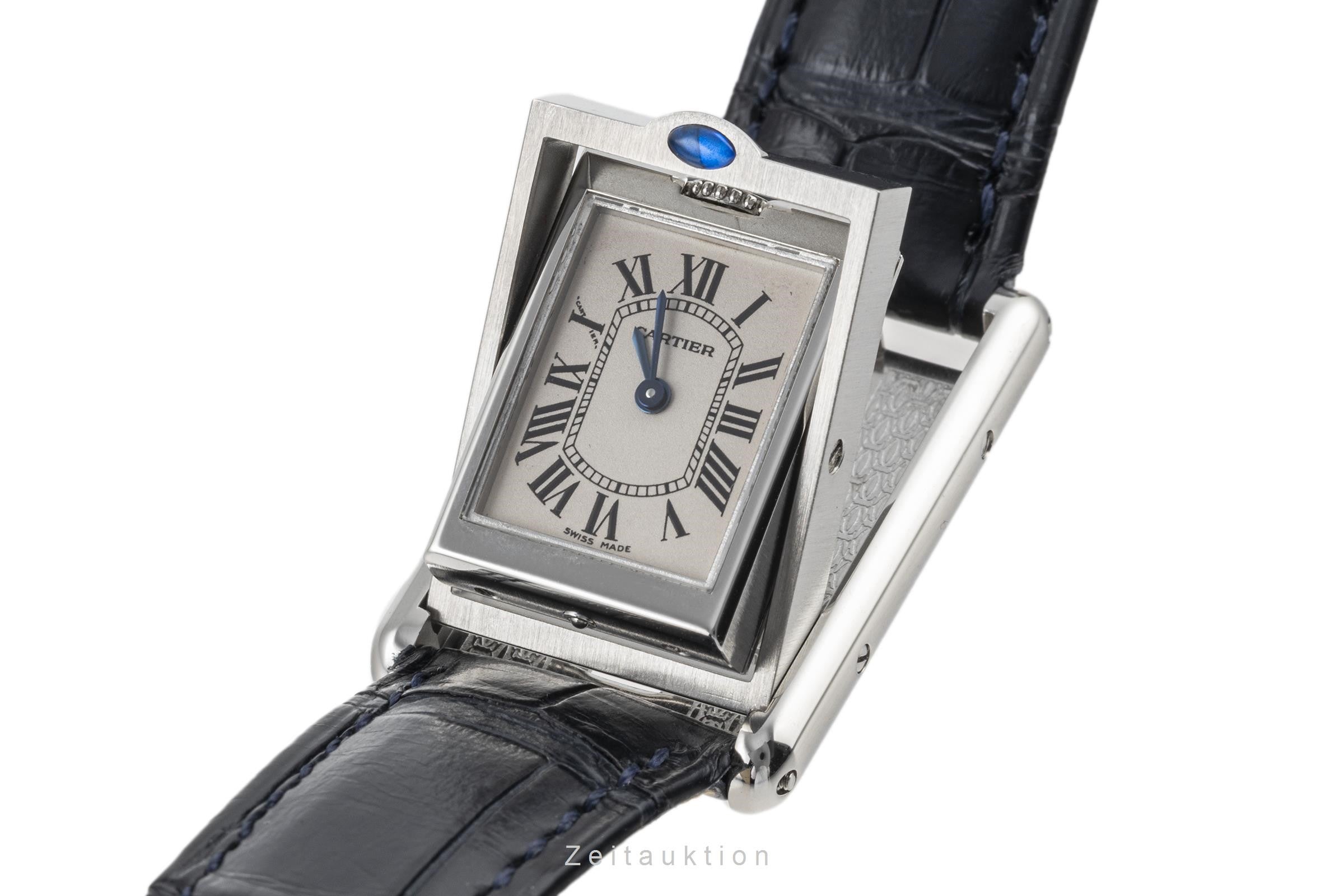 Cartier Tank Lady Basculante Edelstahl Wendegehäuse Ref. W1011158  Klassiker [2302660]