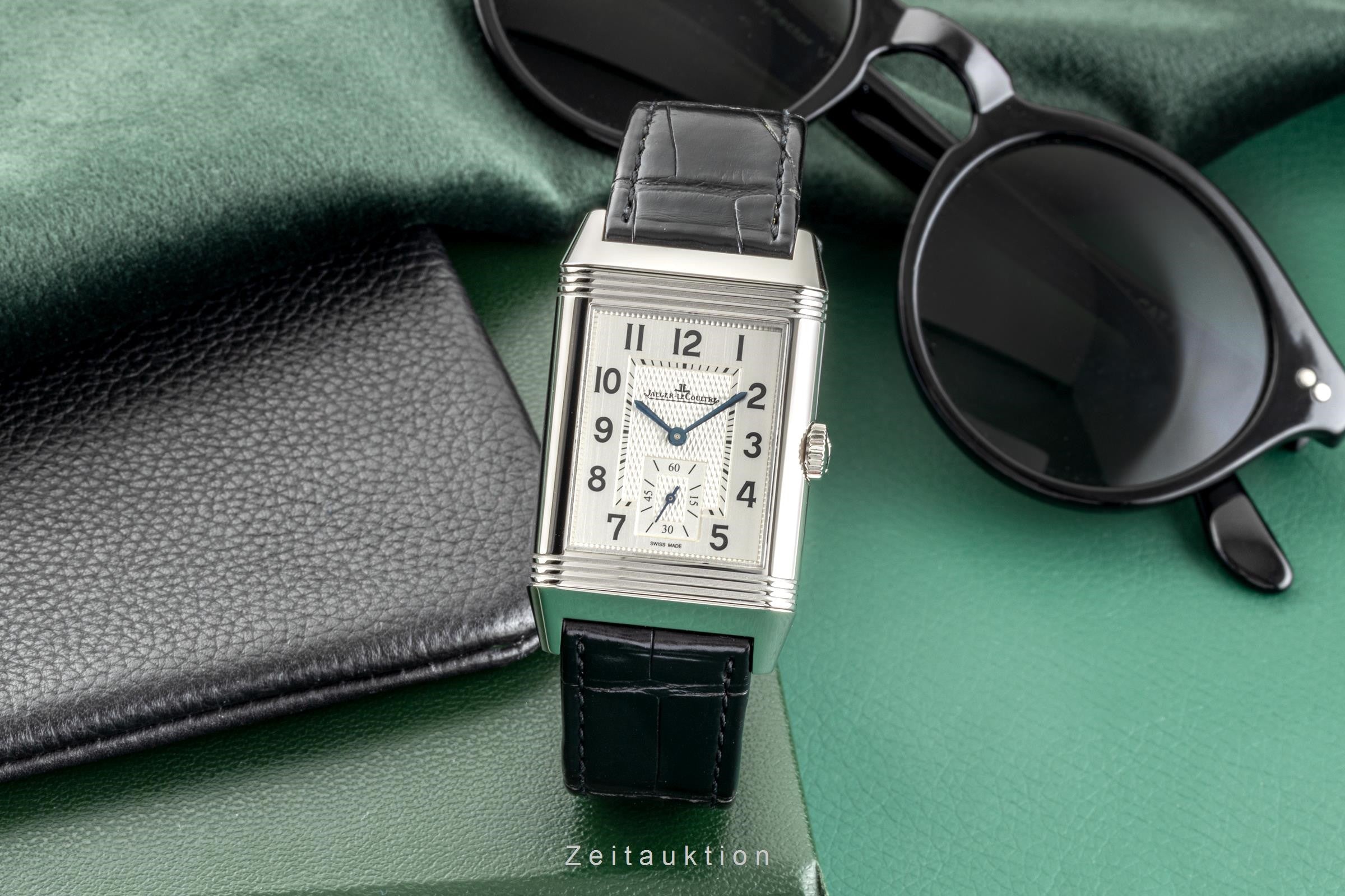 Jaeger LeCoultre Reverso steel manual winding Ref. 215.8.D4