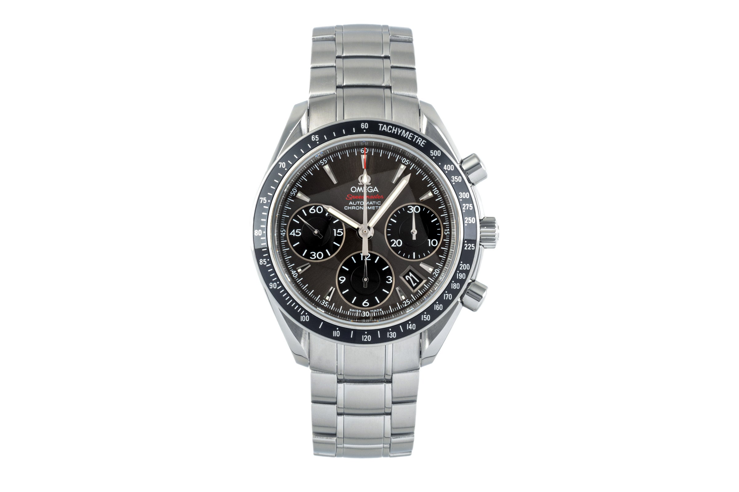 Omega Speedmaster chronograph steel automatic Kal. 3304 Ref