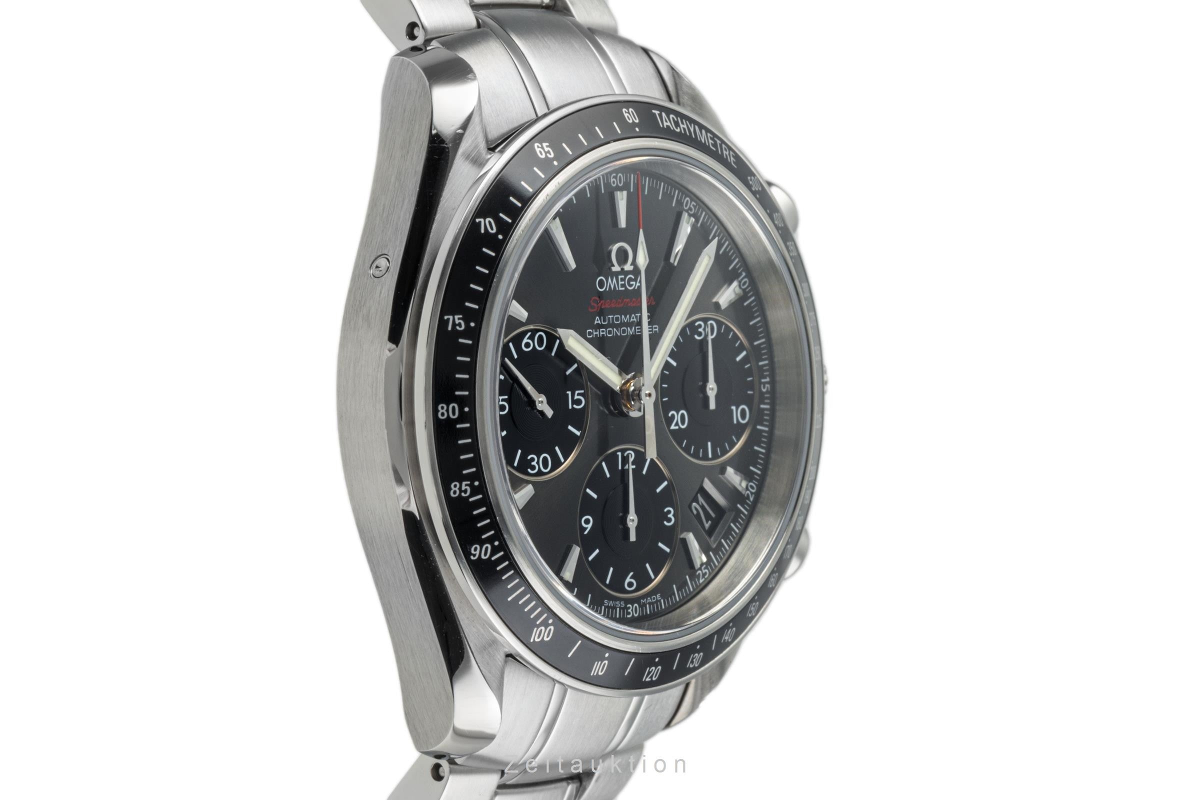 Omega Speedmaster chronograph steel automatic Kal. 3304 Ref