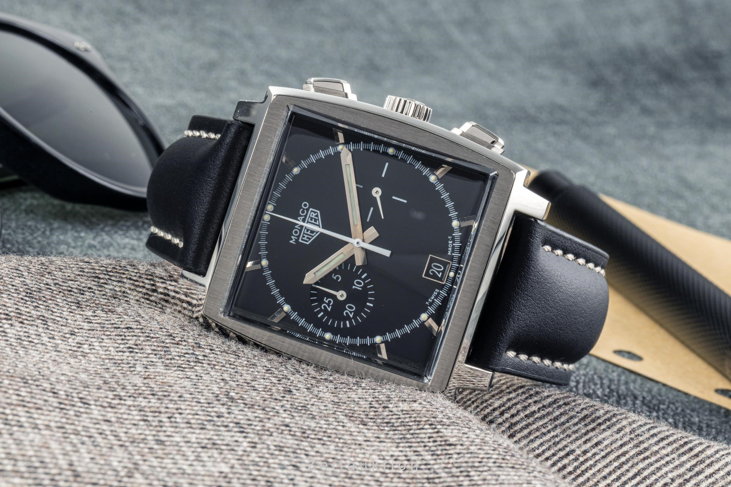 Tag Heuer Monaco Chronograph Stahl Automatik Herrenuhr Ref. CS2110 VP: 7550,- € [2302740]