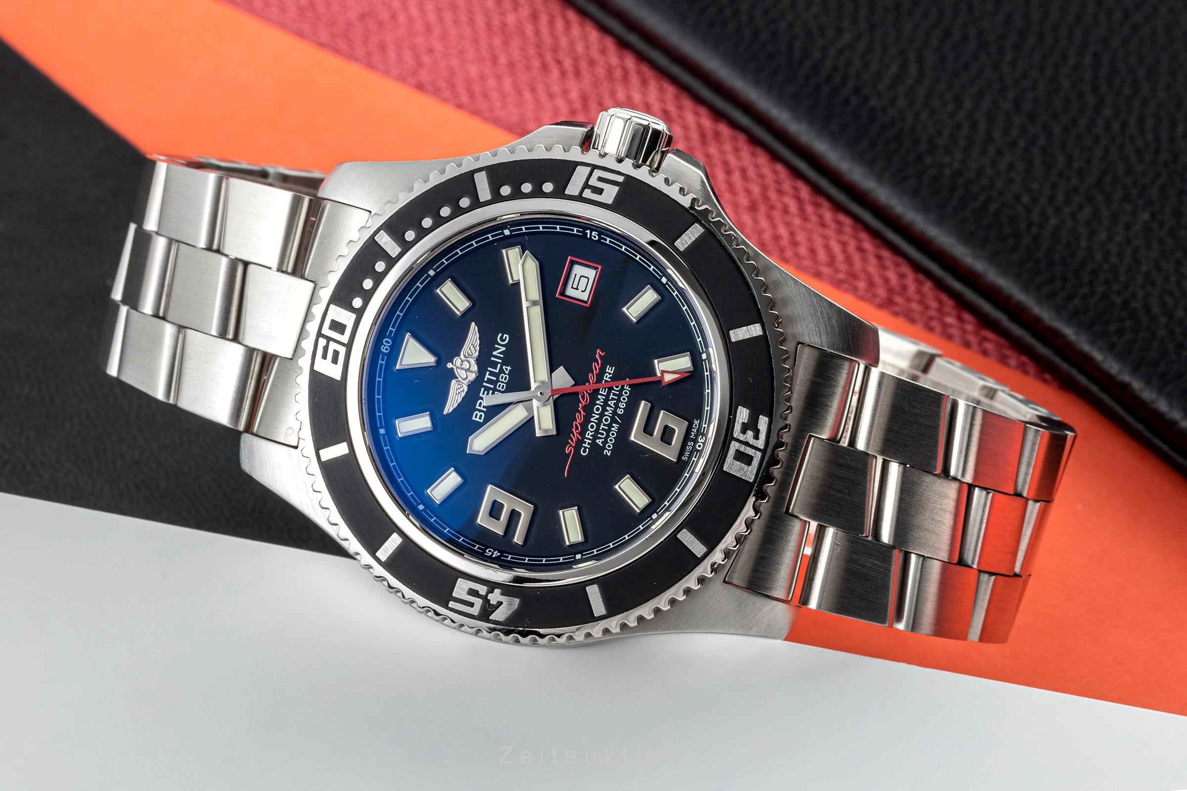 Breitling Superocean 44 Edelstahl Automatik Herrenuhr Ref A17391 VP: 5150 € [2302761]