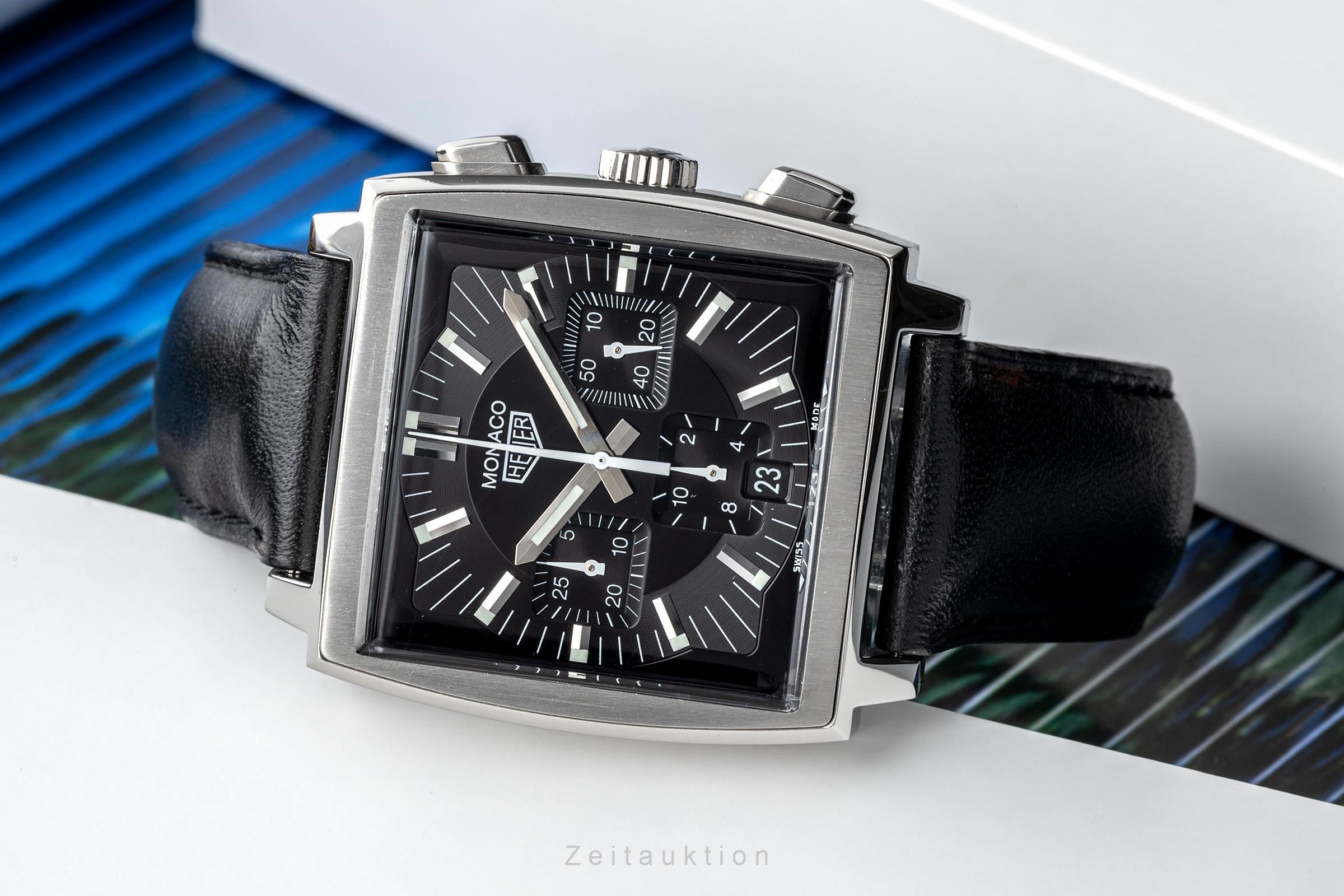 Tag Heuer Monaco cronógrafo acero automático reloj para caballeros CS2111 LP: 7550EUR  [2302772]