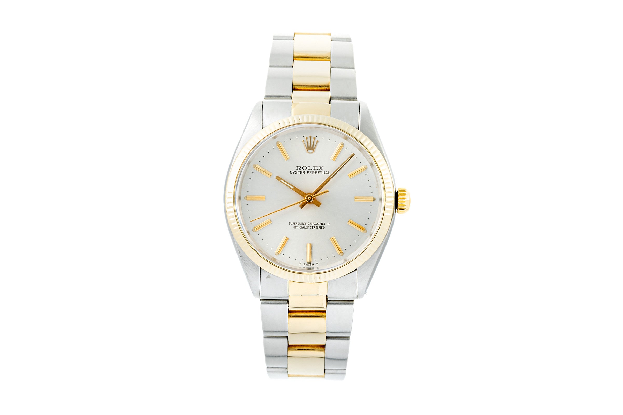 Rolex Oyster Perpetual steel / gold automatic men's watch 1005 LP: 11550EUR Vintage  [2302862]