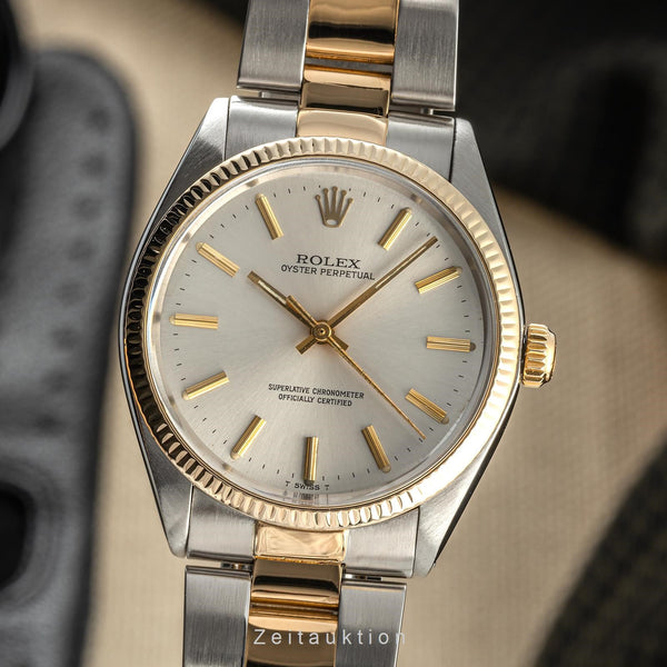 Rolex Oyster Perpetual steel / gold automatic men's watch 1005 LP: 11550EUR Vintage  [2302862]