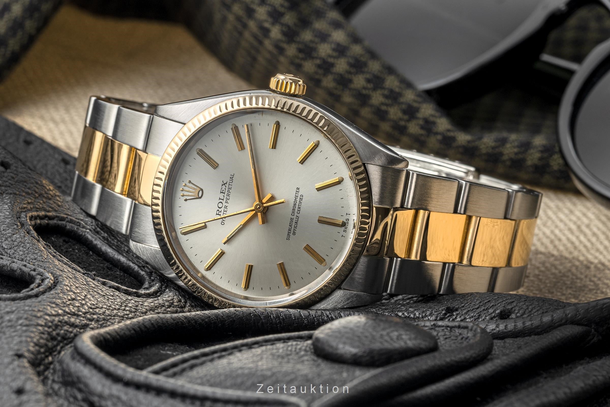 Rolex Oyster Perpetual steel / gold automatic men's watch 1005 LP: 11550EUR Vintage  [2302862]