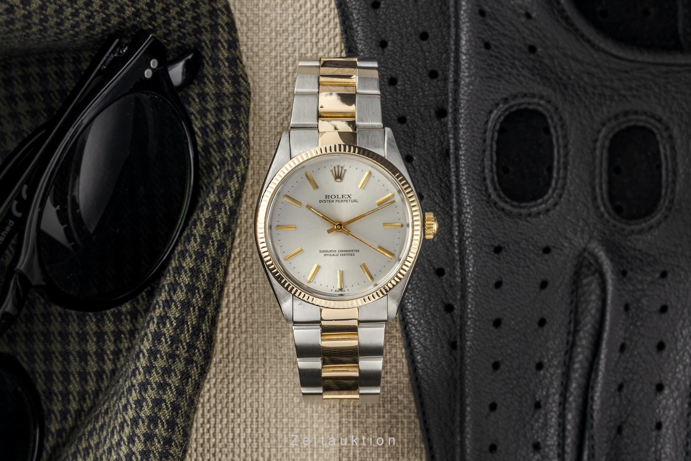 Rolex Oyster Perpetual steel / gold automatic men's watch 1005 LP: 11550EUR Vintage  [2302862]