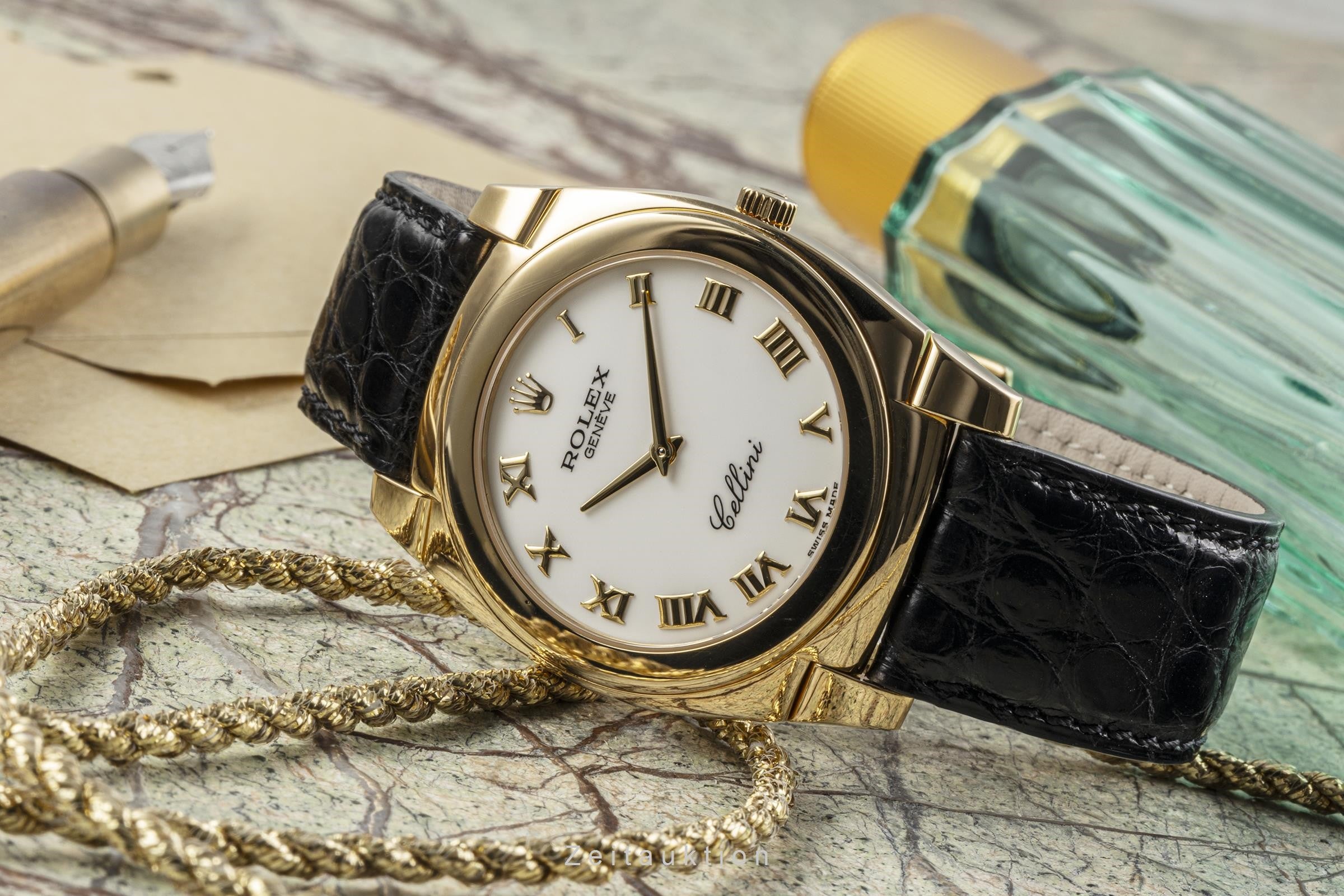 Rolex Cellini Cestello 18k Gelbgold Handaufzug Herrenuhr Ref. 5330  [2302870]