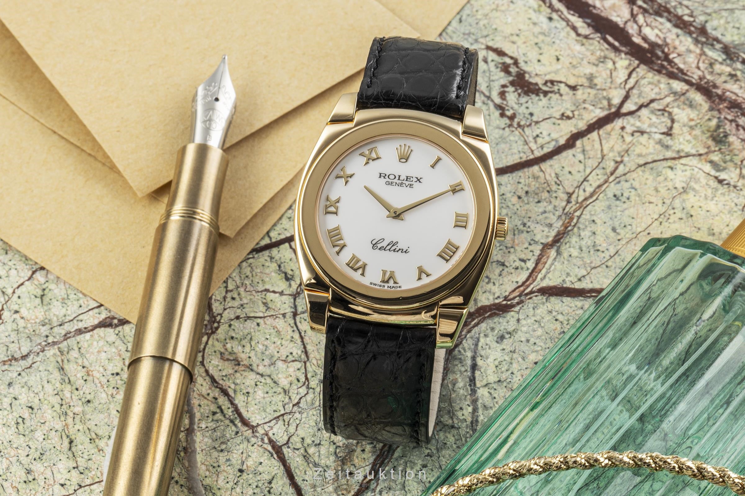 Rolex Cellini Cestello 18k Gelbgold Handaufzug Herrenuhr Ref. 5330  [2302870]