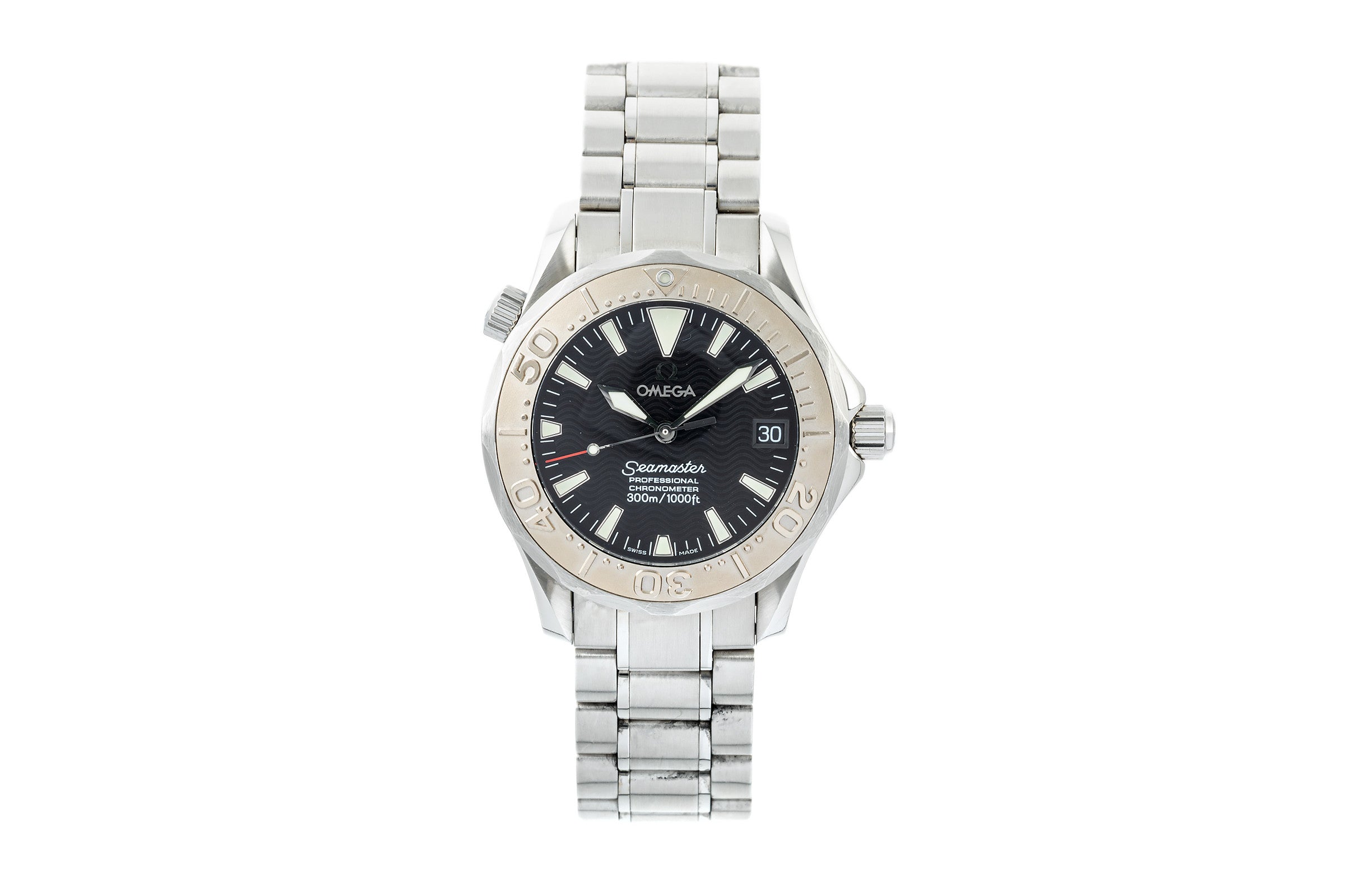 Omega Seamaster steel / white gold automatic men's watch 2236.50.00 VP: 7700EUR  [2302878]