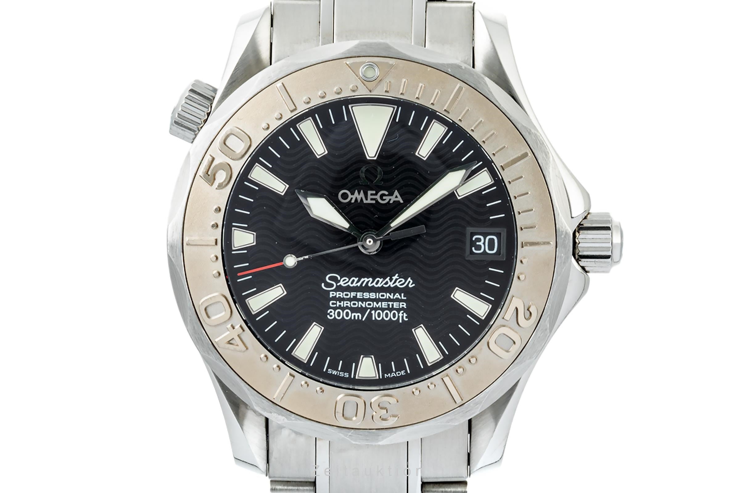 Omega Seamaster steel / white gold automatic men's watch 2236.50.00 VP: 7700EUR  [2302878]