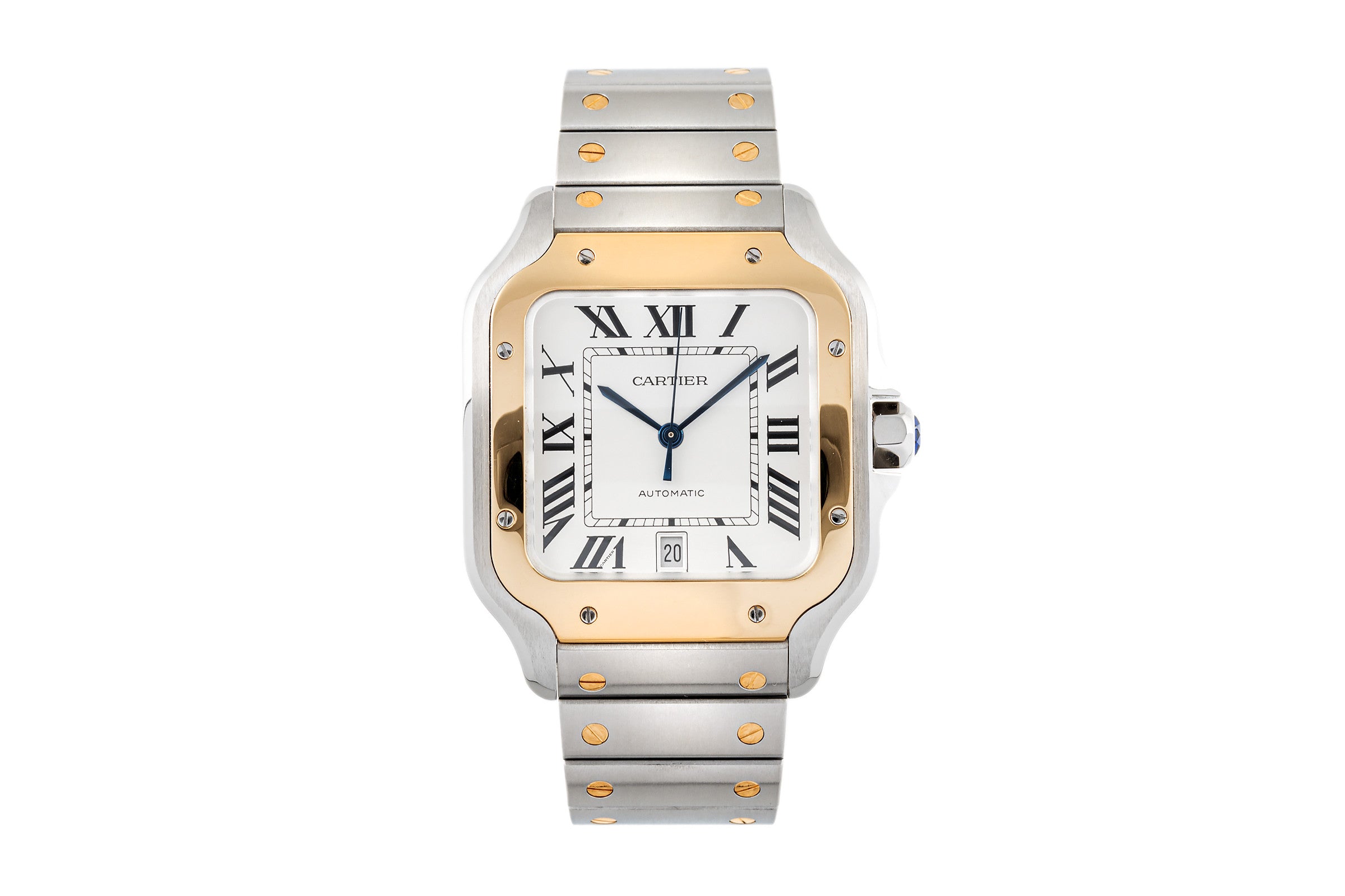 Cartier Santos steel / gold automatic men's watch W2SA0006  [2302946]