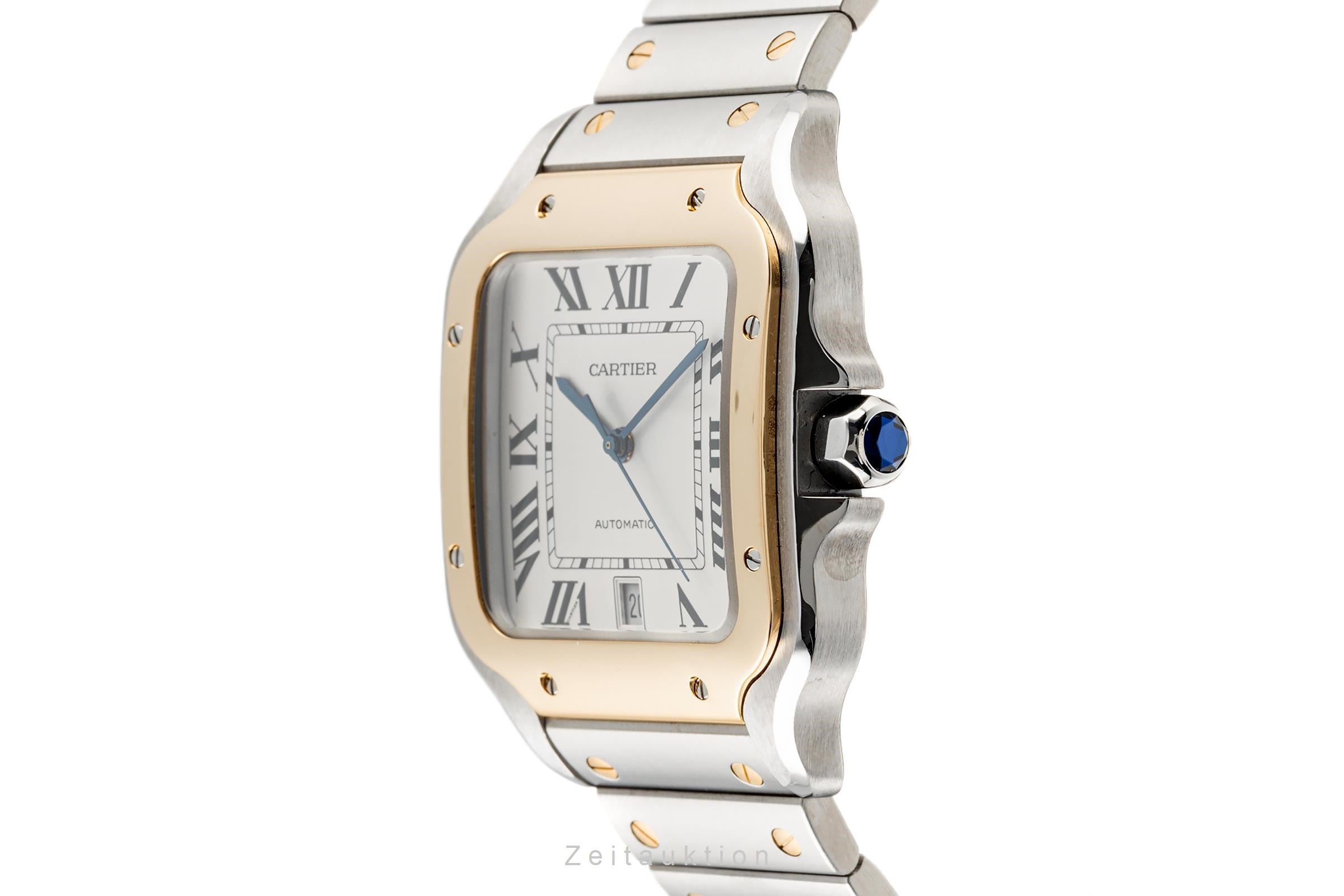 Cartier Santos steel / gold automatic men's watch W2SA0006  [2302946]