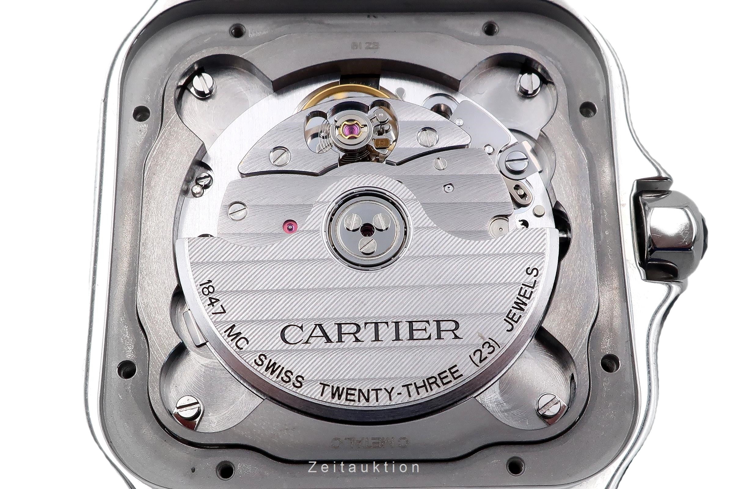 Cartier Santos steel / gold automatic men's watch W2SA0006  [2302946]