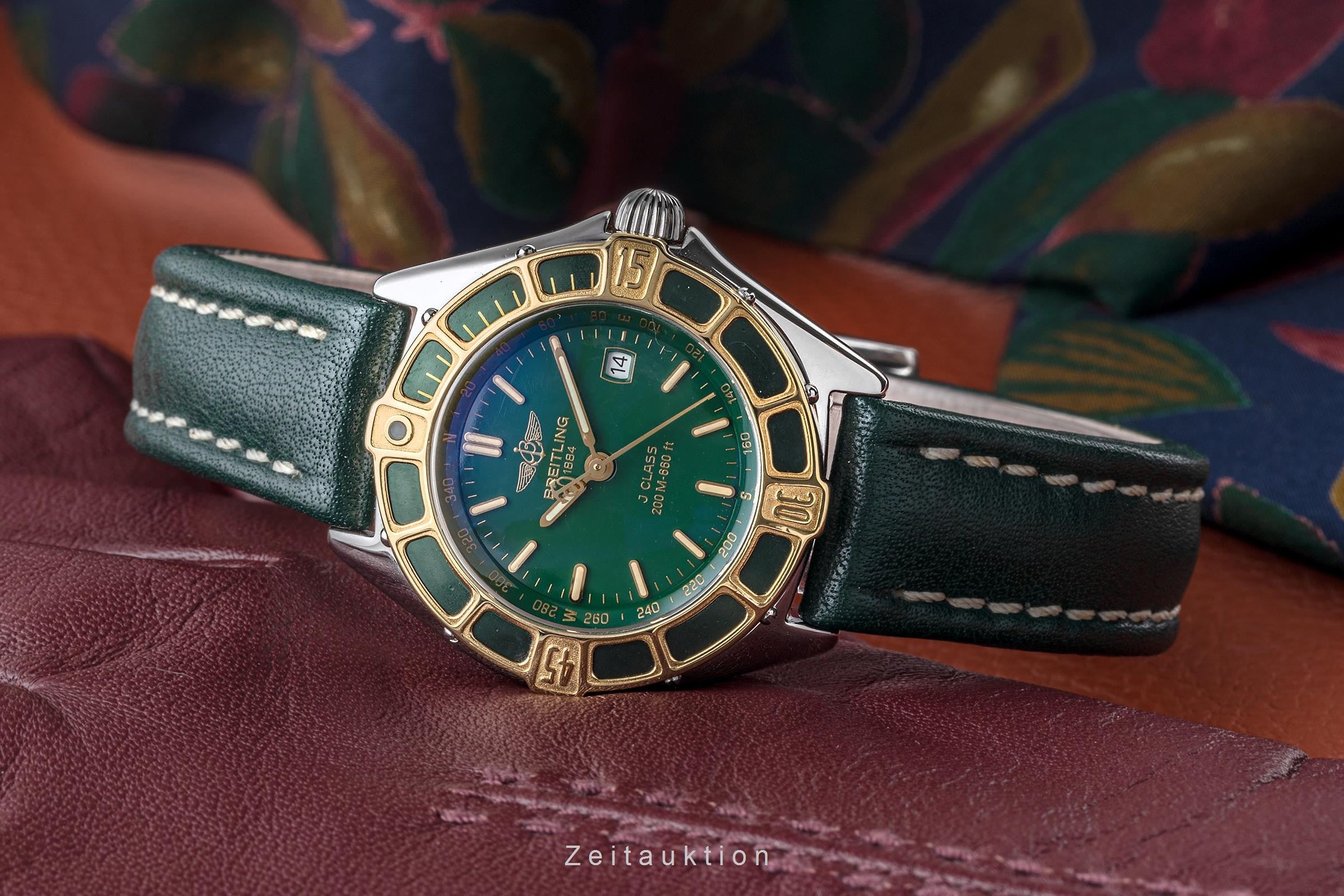 Breitling Lady J Stahl / Gold Damenuhr Datum Quarz Saphirglas Ref. D52065 [2302985]