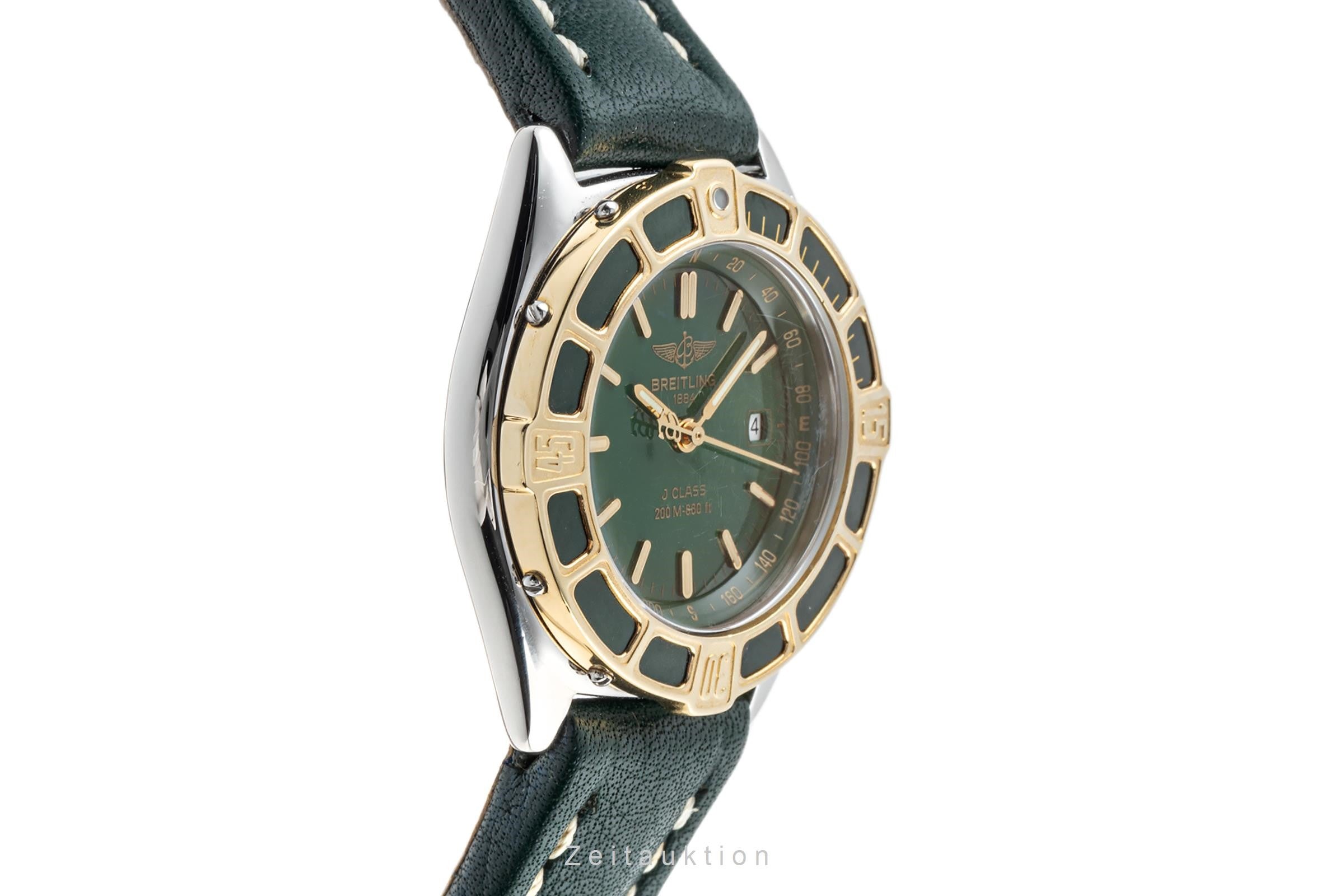 Breitling Lady J Stahl / Gold Damenuhr Datum Quarz Saphirglas Ref. D52065 [2302985]