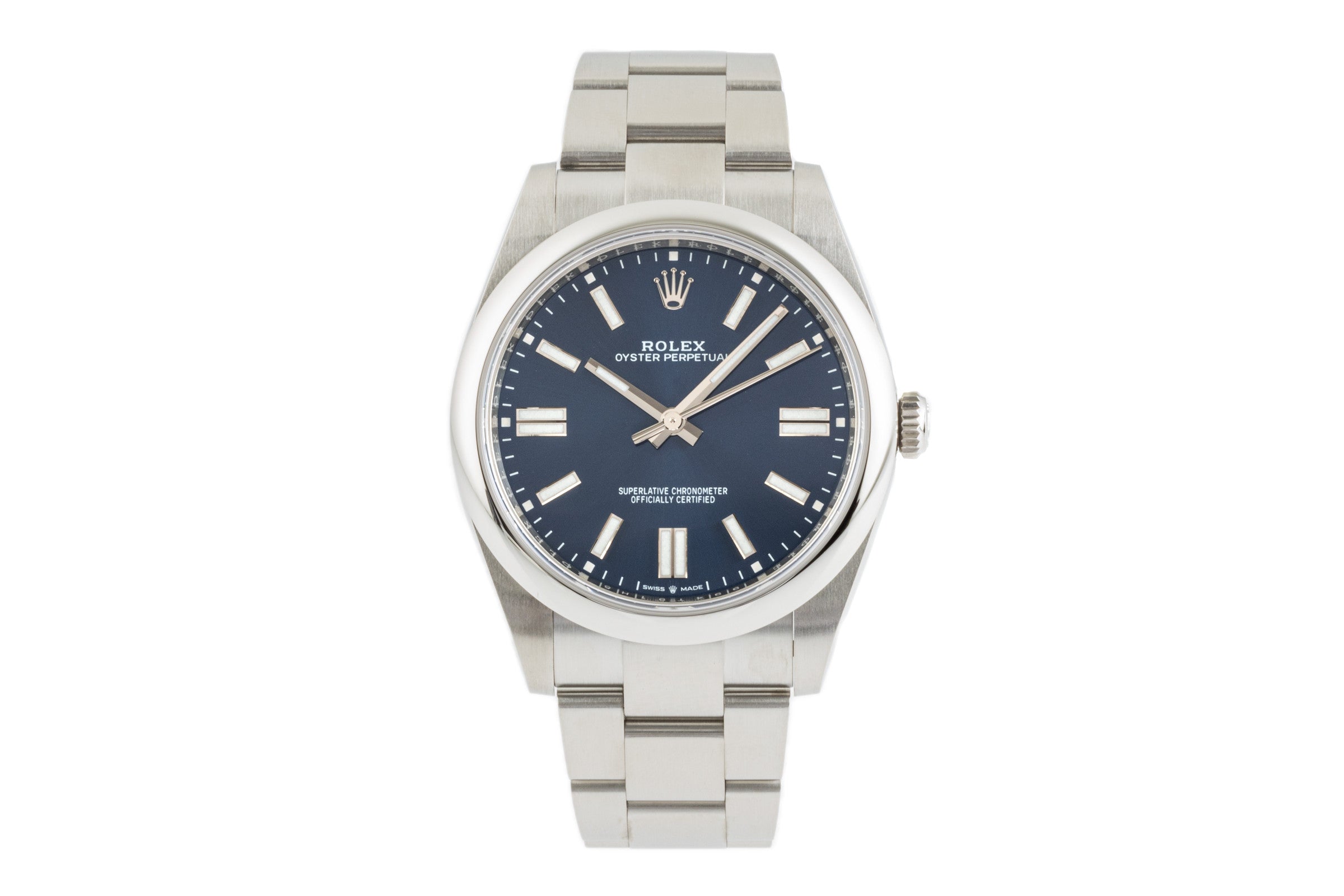 Rolex Oyster Perpetual 41 "Blue Dial" Automatik Herrenuhr Ref. 124300  [2302996]