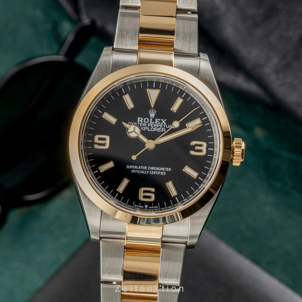 Rolex Explorer acciaio / oro automatismo orologio da uomo 124273 LP: 11550EUR  [2303033]