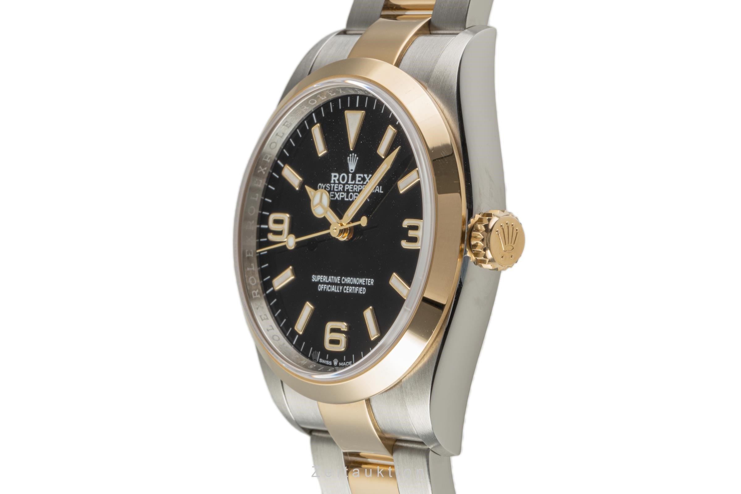 Rolex Explorer acciaio / oro automatismo orologio da uomo 124273 LP: 11550EUR  [2303033]