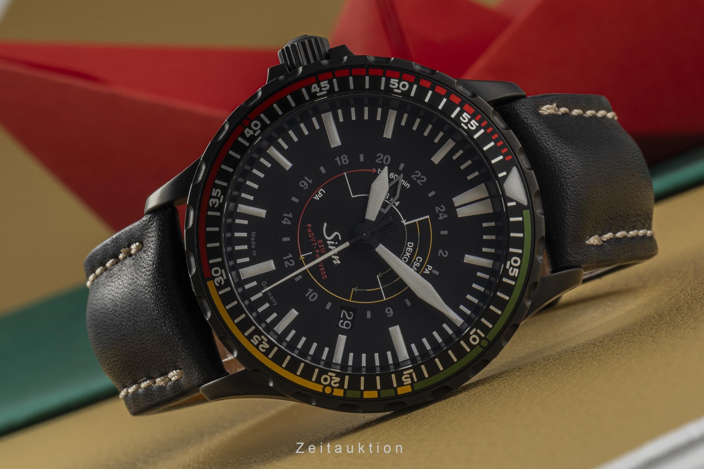 Sinn EZM 7 Stahl Automatik Herrenuhr Ref. 857.050 Limitiert B&P 2020 [2303046]