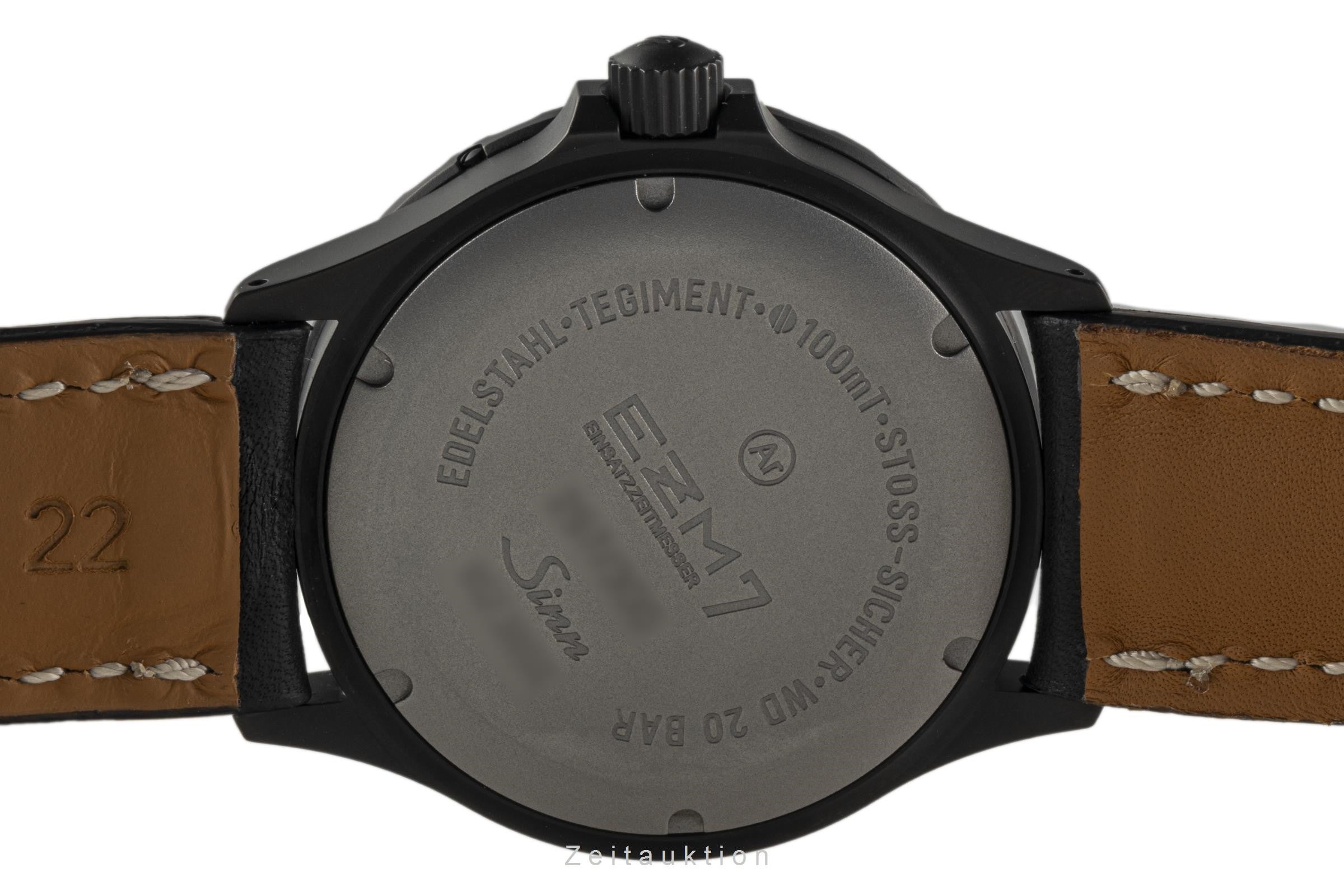 Sinn EZM 7 Stahl Automatik Herrenuhr Ref. 857.050 Limitiert B&P 2020 [2303046]