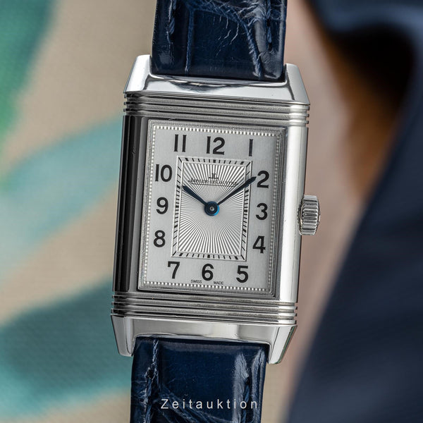 Jaeger LeCoultre Reverso acciaio quarzo orologio da donna Q2618430, 211.8.47 LP: 7500EUR  [2303065]