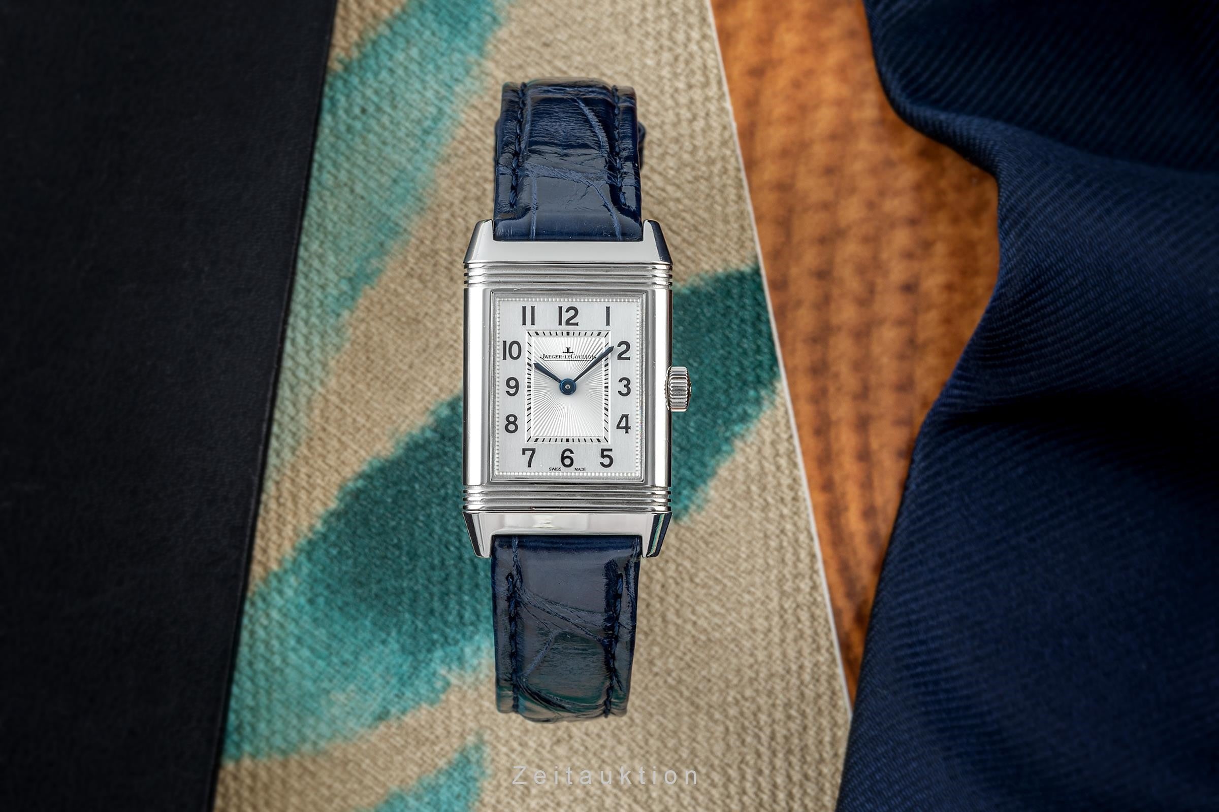 Jaeger LeCoultre Reverso acciaio quarzo orologio da donna Q2618430, 211.8.47 LP: 7500EUR  [2303065]