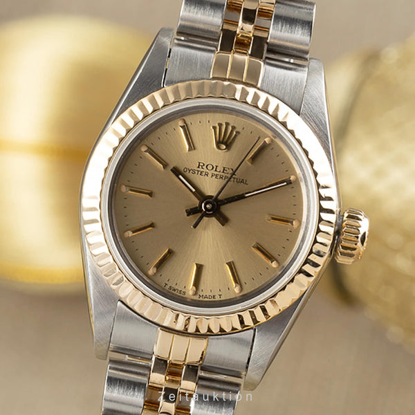 Rolex Oyster Perpetual acier / or  automatique montre pour femmes 67193 LP: 5450EUR  [2303078]