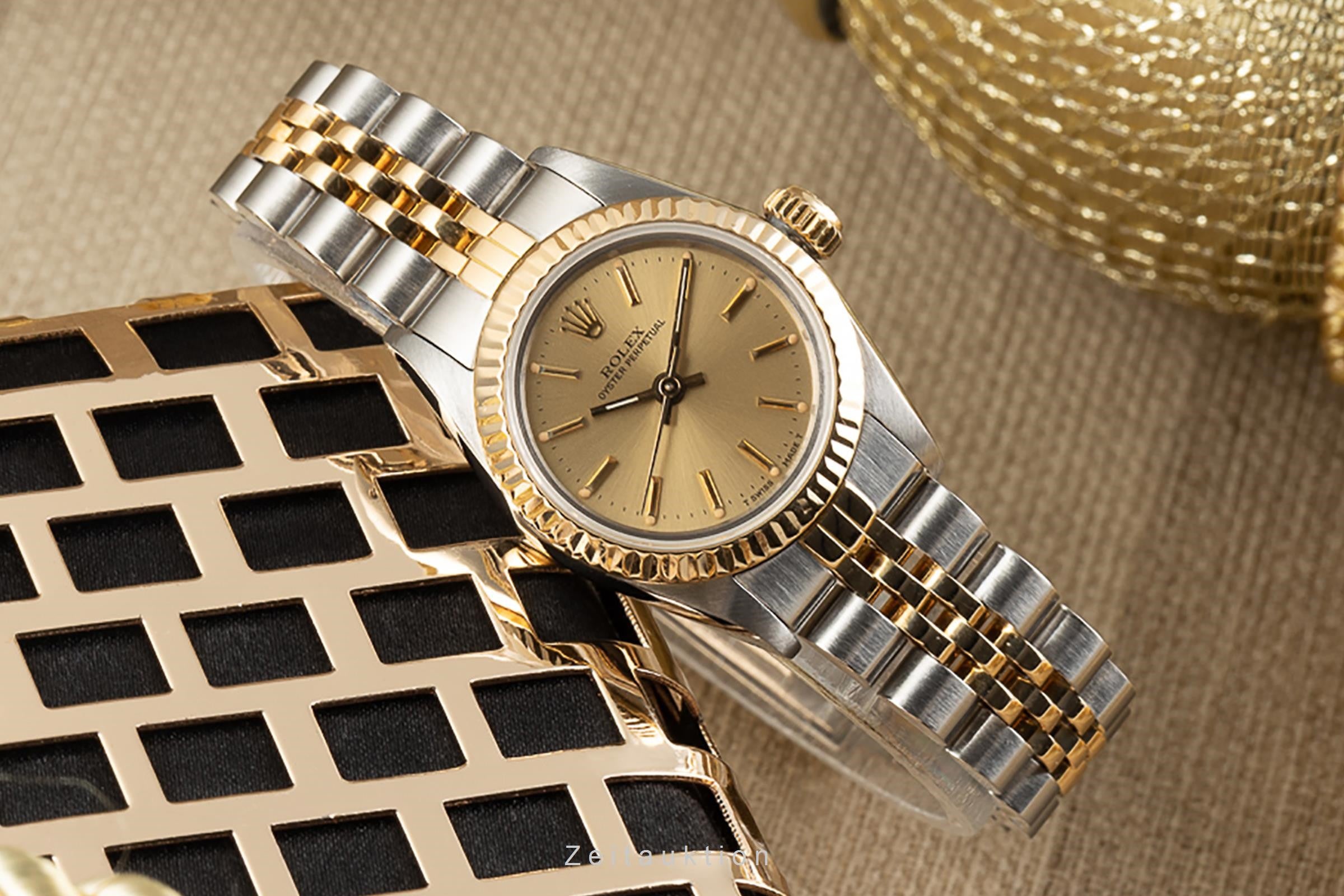 Rolex Oyster Perpetual acier / or  automatique montre pour femmes 67193 LP: 5450EUR  [2303078]
