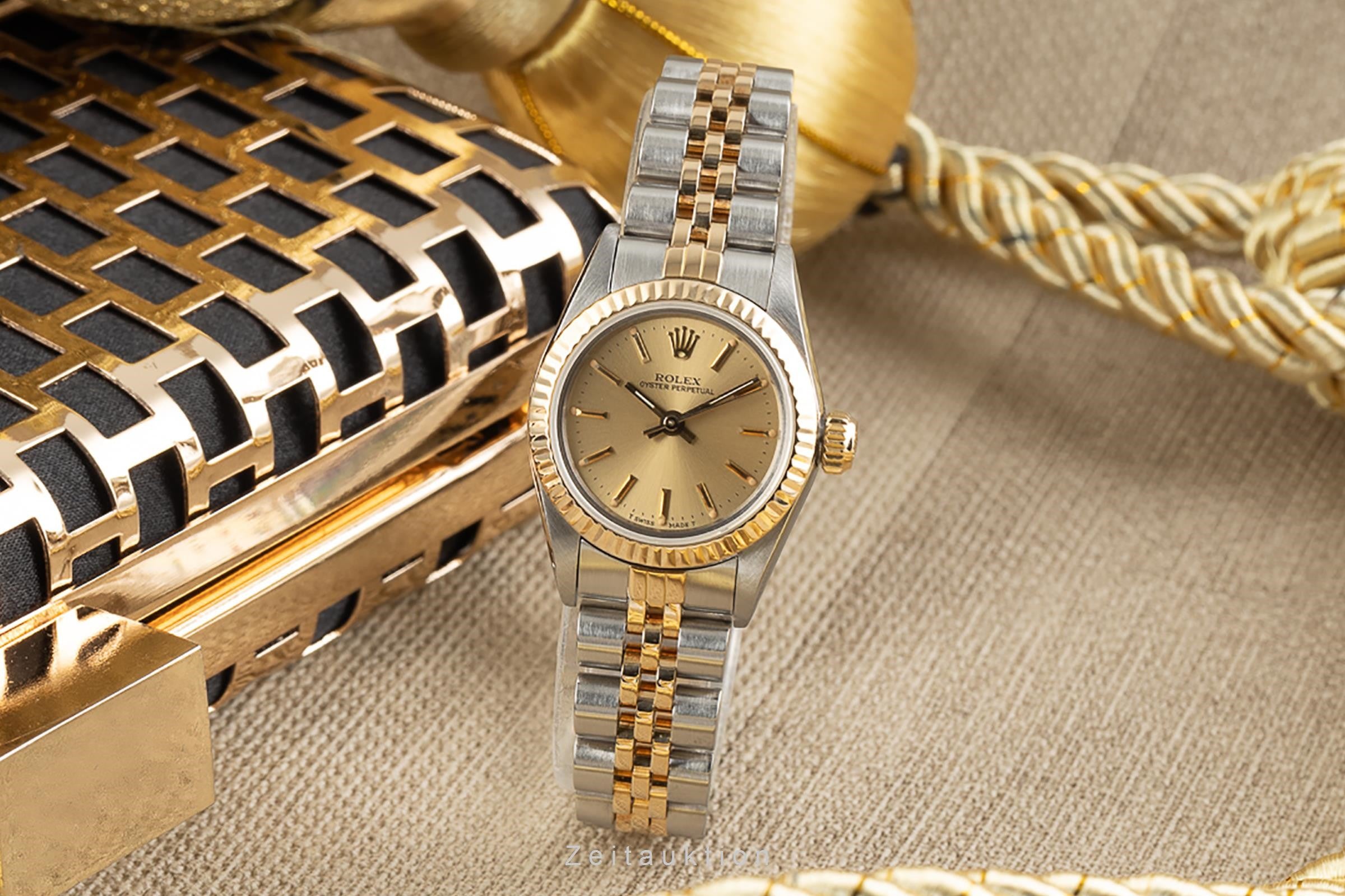 Rolex Oyster Perpetual acier / or  automatique montre pour femmes 67193 LP: 5450EUR  [2303078]