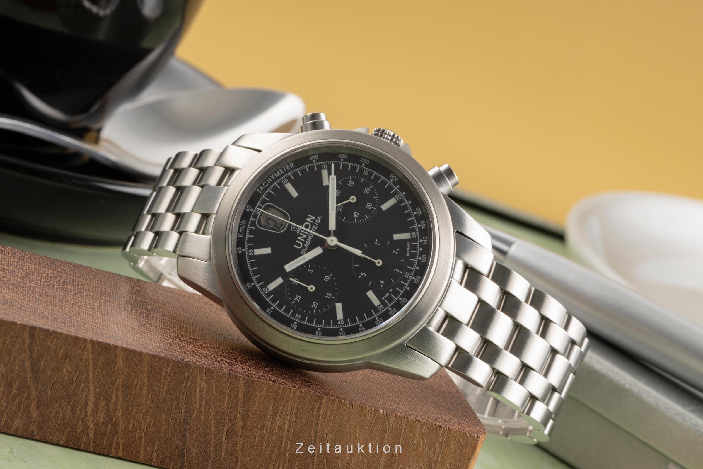 Union Glashütte Fliegeruhr Chronograph Automatik 26-32-09-05-10 VP: 3600,- € [2303134]