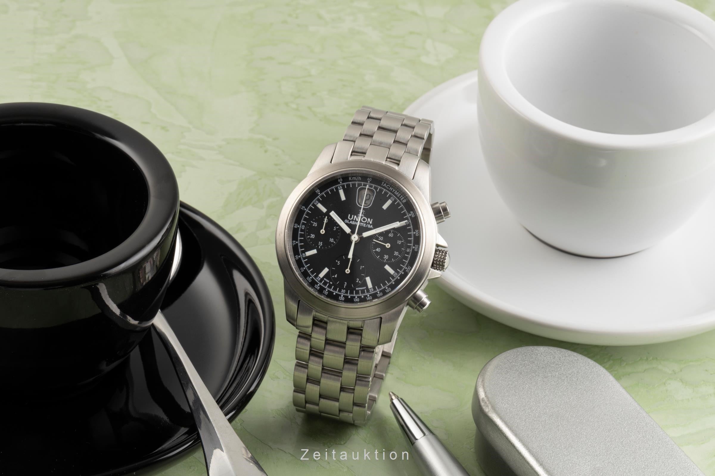 Union Glashütte Fliegeruhr Chronograph Automatik 26-32-09-05-10 VP: 3600,- € [2303134]