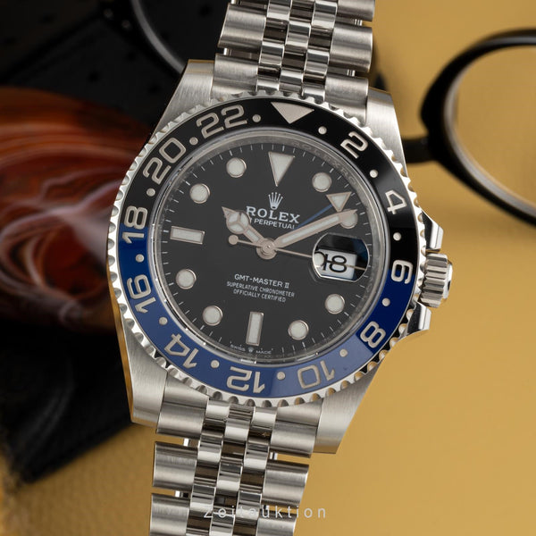 Rolex GMT-Master II "Batgirl" Stahl Automatik Herrenuhr Ref. 126710BLNR B&P  [2303153]