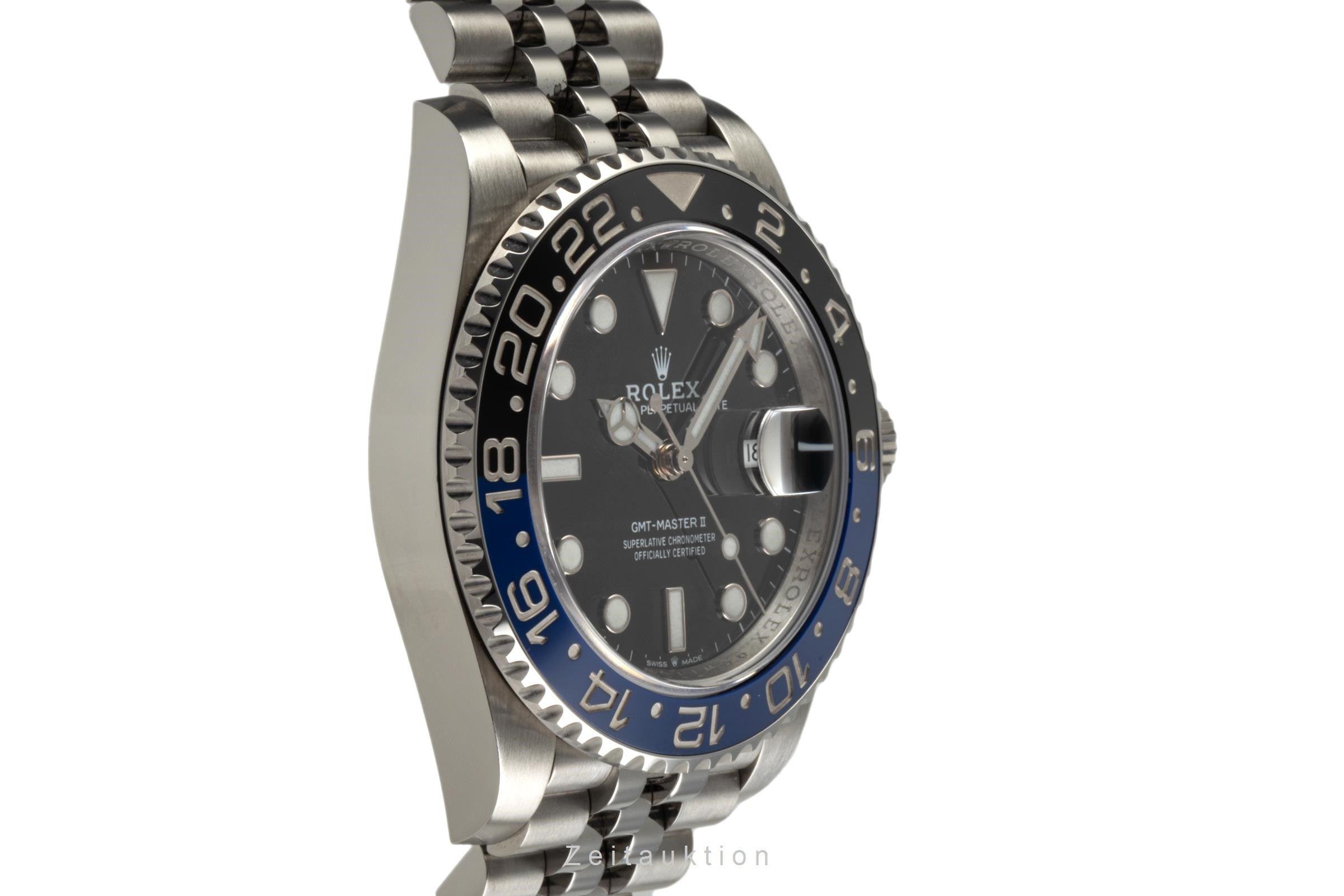 Rolex GMT-Master II "Batgirl" Stahl Automatik Herrenuhr Ref. 126710BLNR B&P  [2303153]