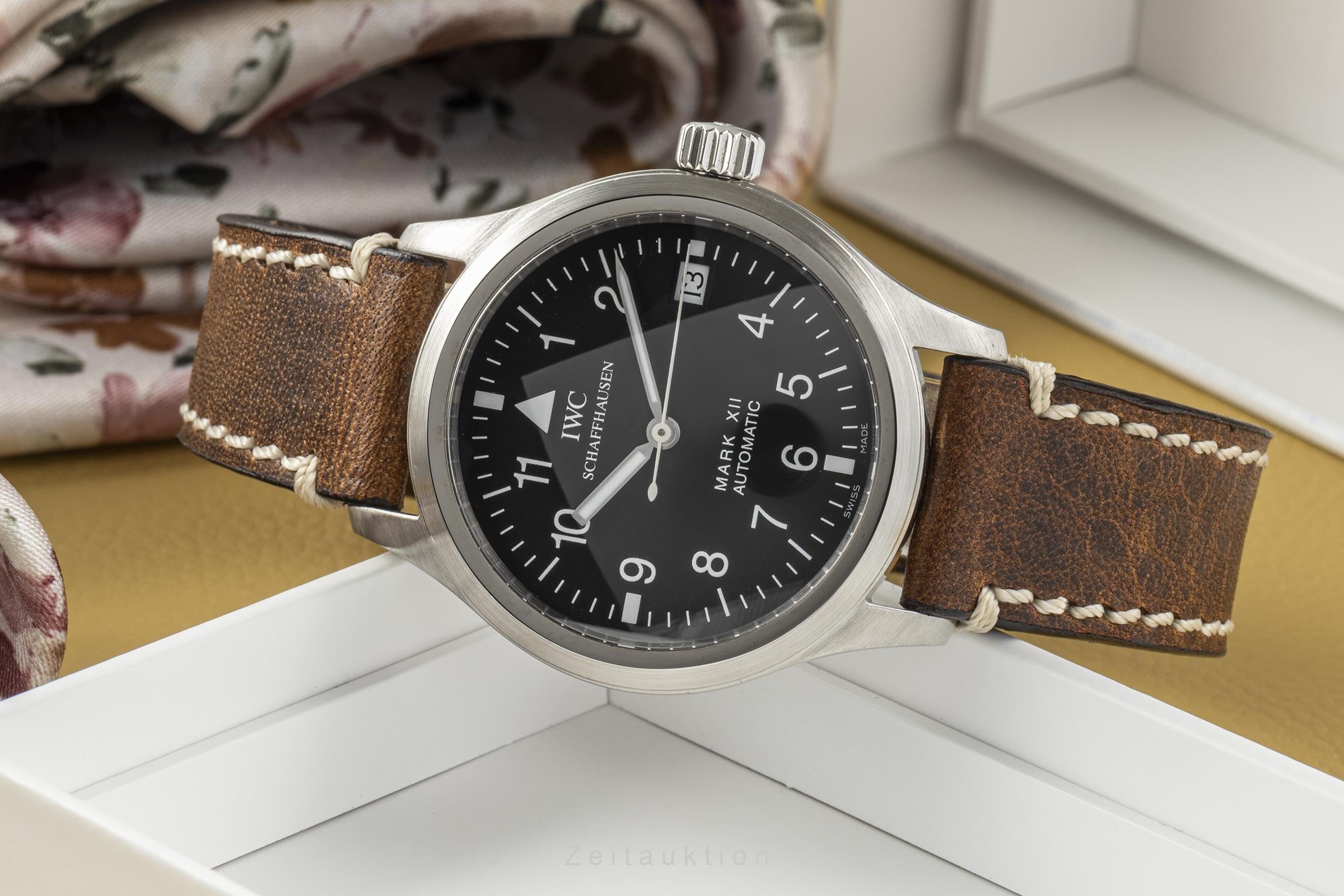 IWC Schaffhausen Pilot Mark XII Automatik Edelstahl Herrenuhr Ref. 3241 [2303159]