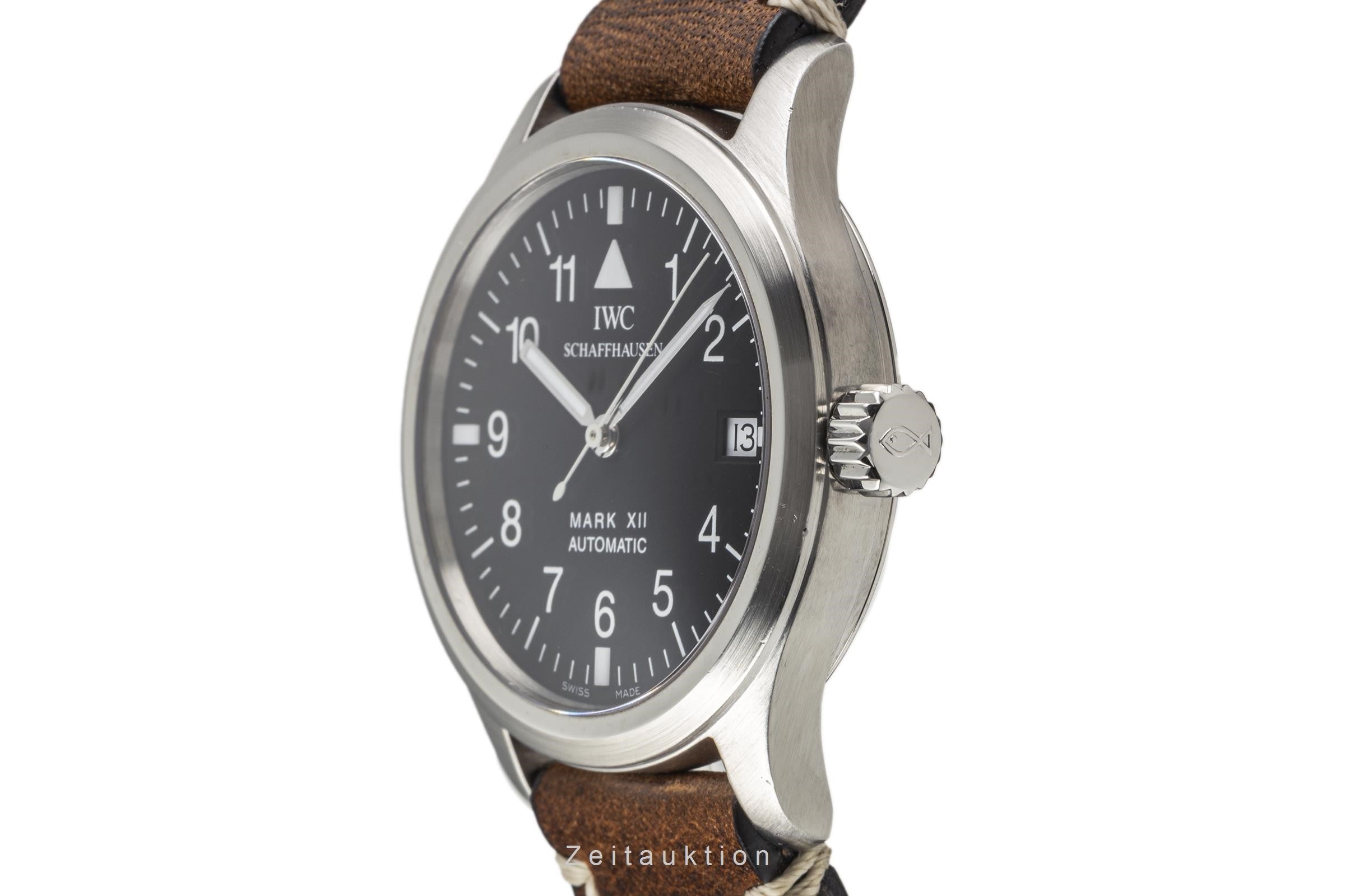 IWC Schaffhausen Pilot Mark XII Automatik Edelstahl Herrenuhr Ref. 3241 [2303159]