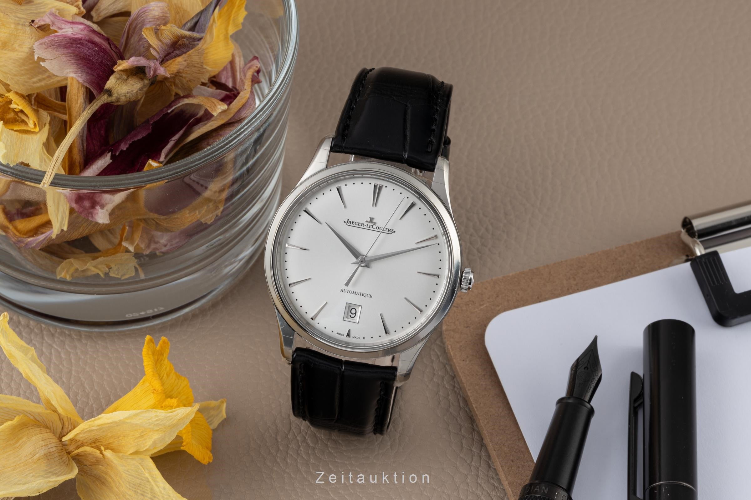 Jaeger LeCoultre Master Ultra Thin acier automatique montre pour hommes Q1238420, 109.8.37.S LP: 10300EUR  [2303181]