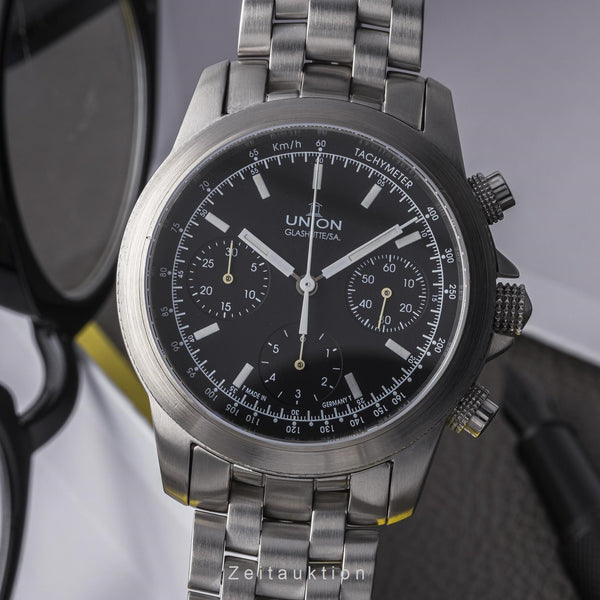 Union Glashütte Tradition Flieger chronograph steel automatic men's watch 2631074710  [2303223]