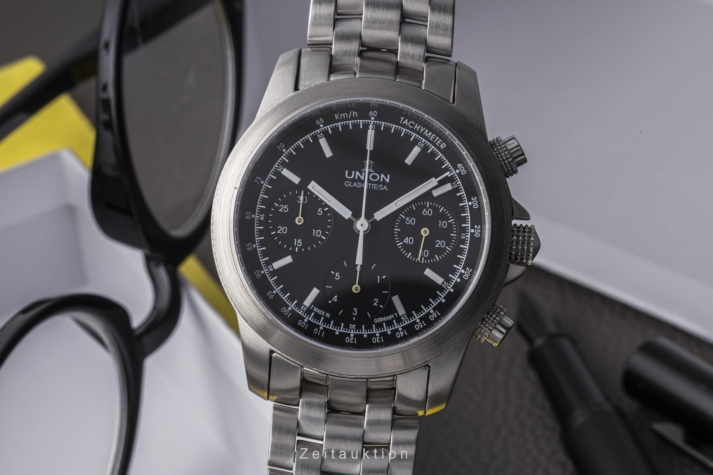 Union Glashütte Tradition Flieger chronograph steel automatic men's watch 2631074710  [2303223]