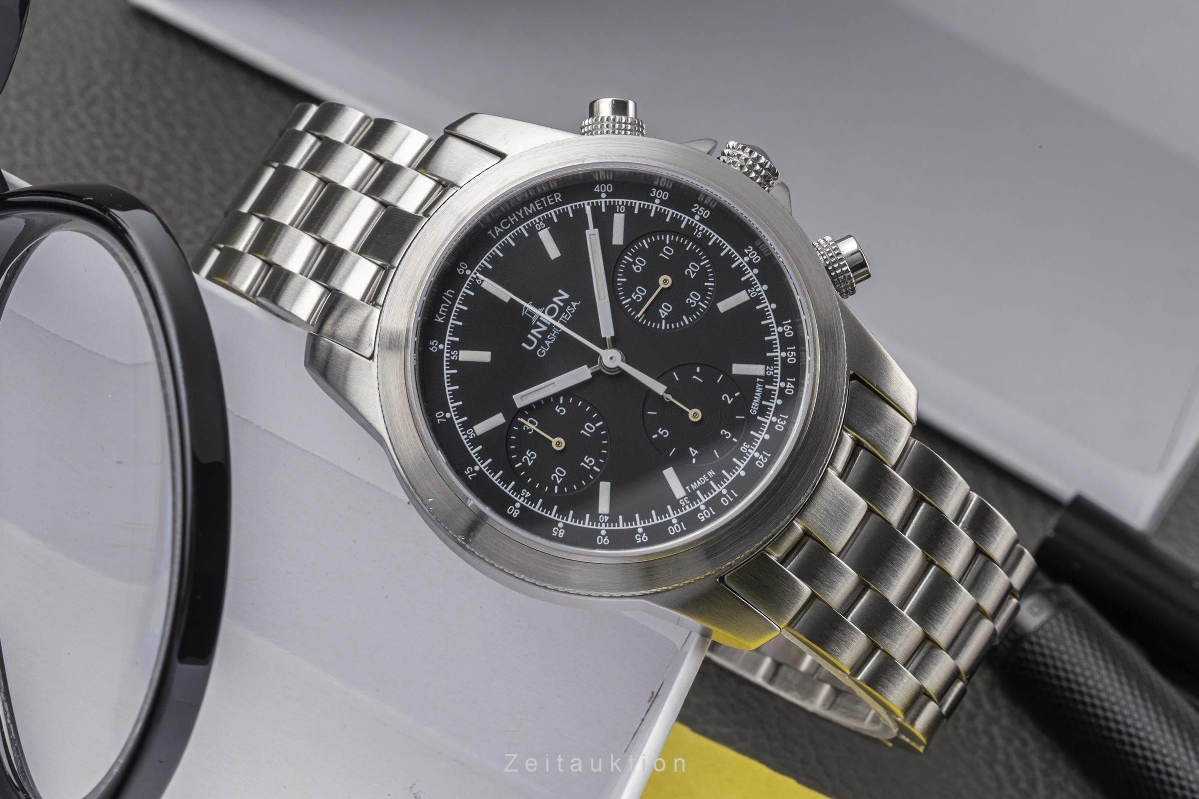 Union Glashütte Tradition Flieger chronograph steel automatic men's watch 2631074710  [2303223]