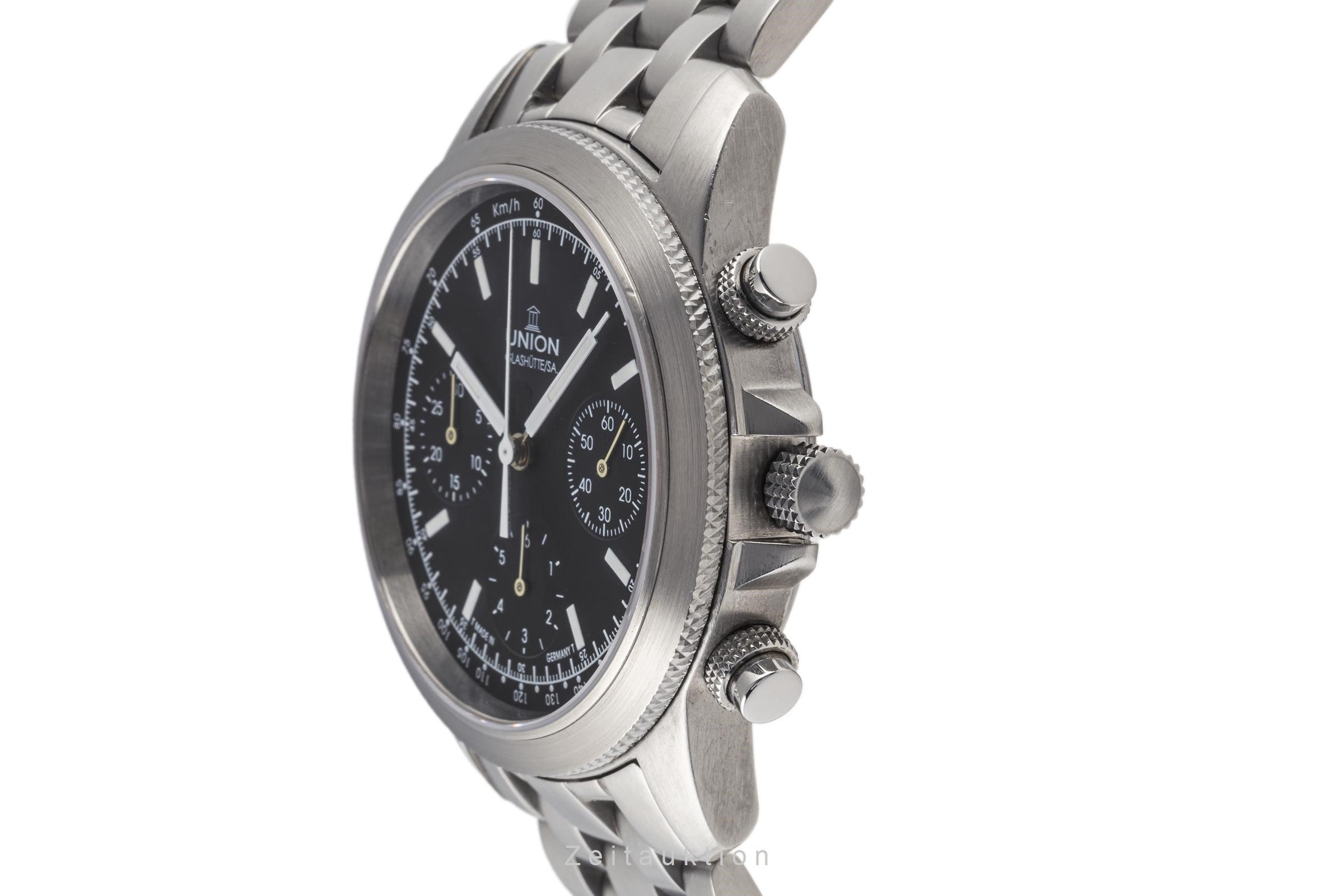 Union Glashütte Tradition Flieger chronograph steel automatic men's watch 2631074710  [2303223]