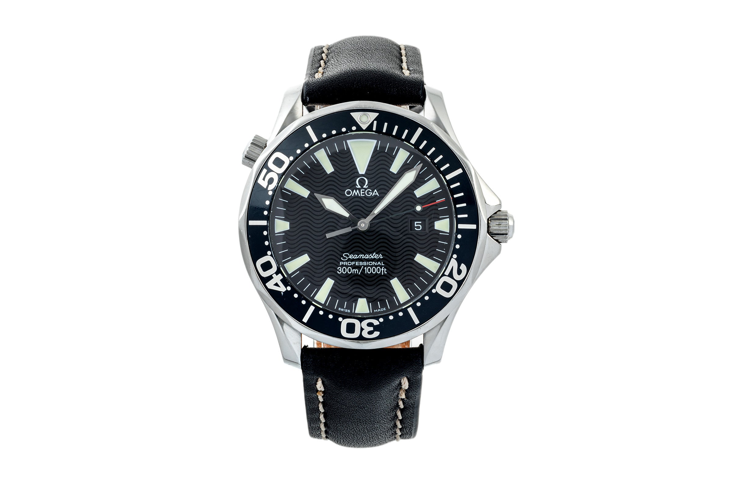 Omega Seamaster acero cuarzo reloj para caballeros 2264.50, 196.1640  [2303236]