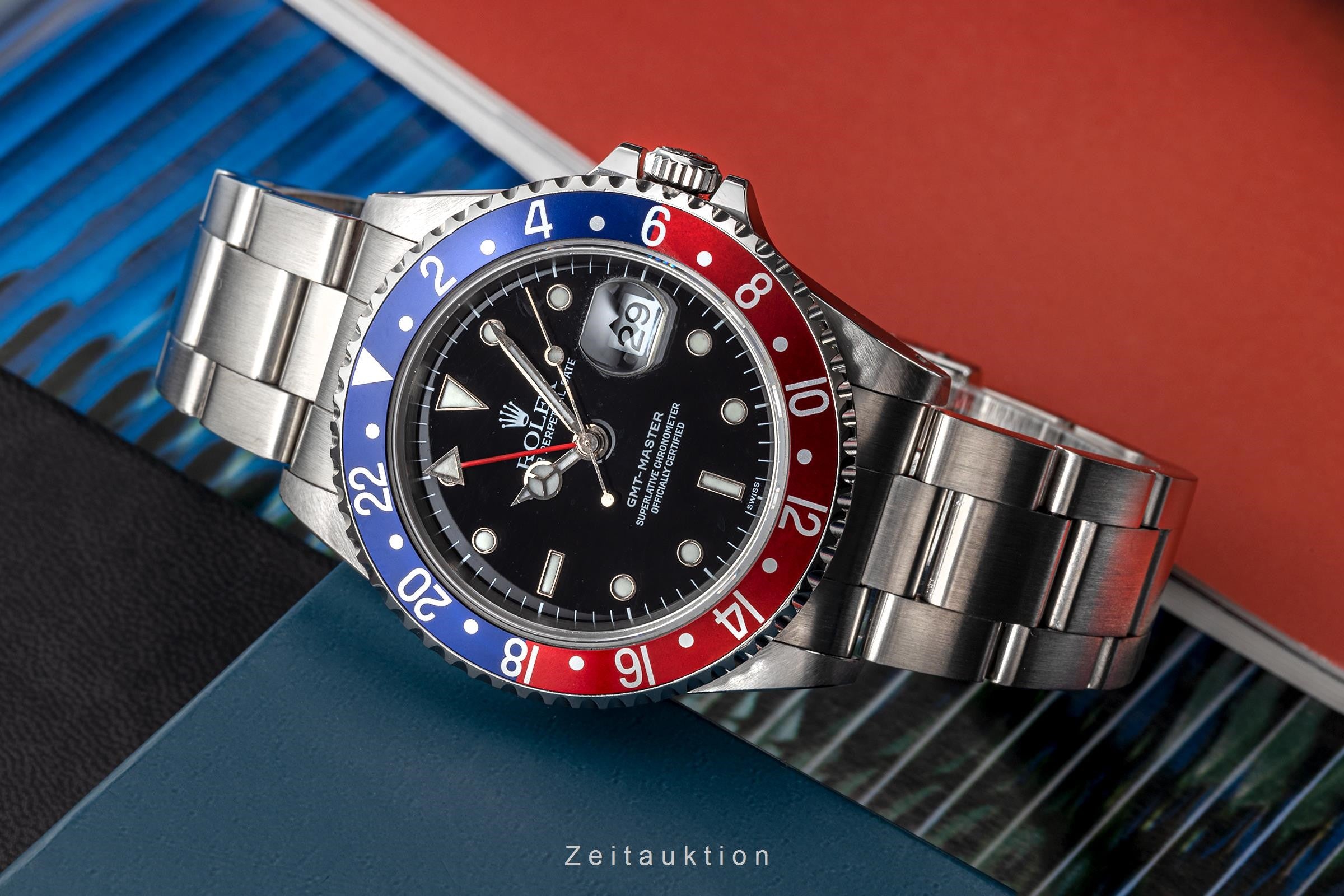 Rolex GMT-Master "Pepsi" Oyster Edelstahl Automatik Herrenuhr Ref. 16700  [2303261]