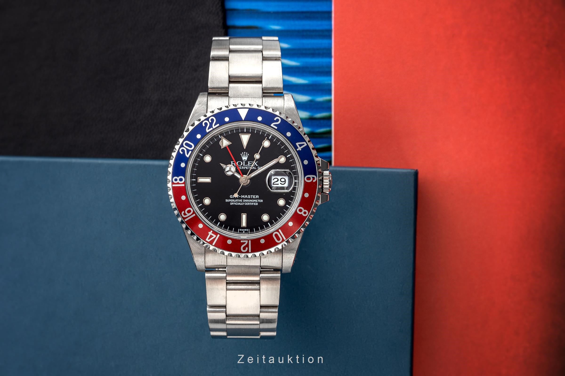 Rolex GMT-Master "Pepsi" Oyster Edelstahl Automatik Herrenuhr Ref. 16700  [2303261]