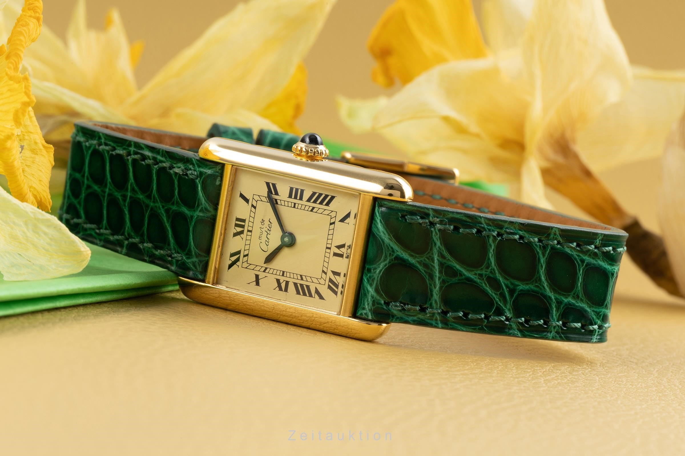 Cartier Tank Must De Cartier 925 Silber Lady Handaufzug Damenuhr Klassiker [2303273]