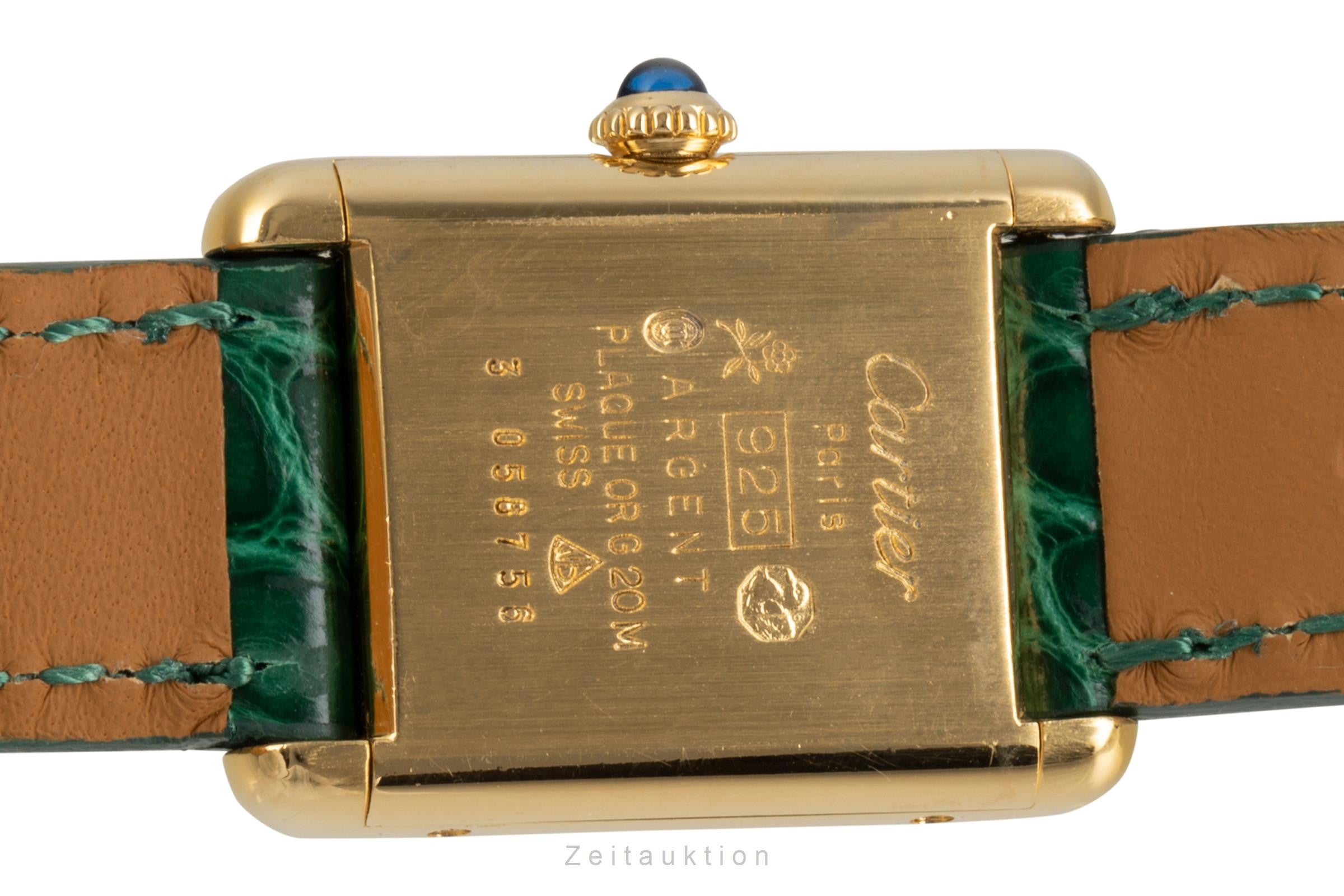 Cartier Tank Must De Cartier 925 Silber Lady Handaufzug Damenuhr Klassiker [2303273]