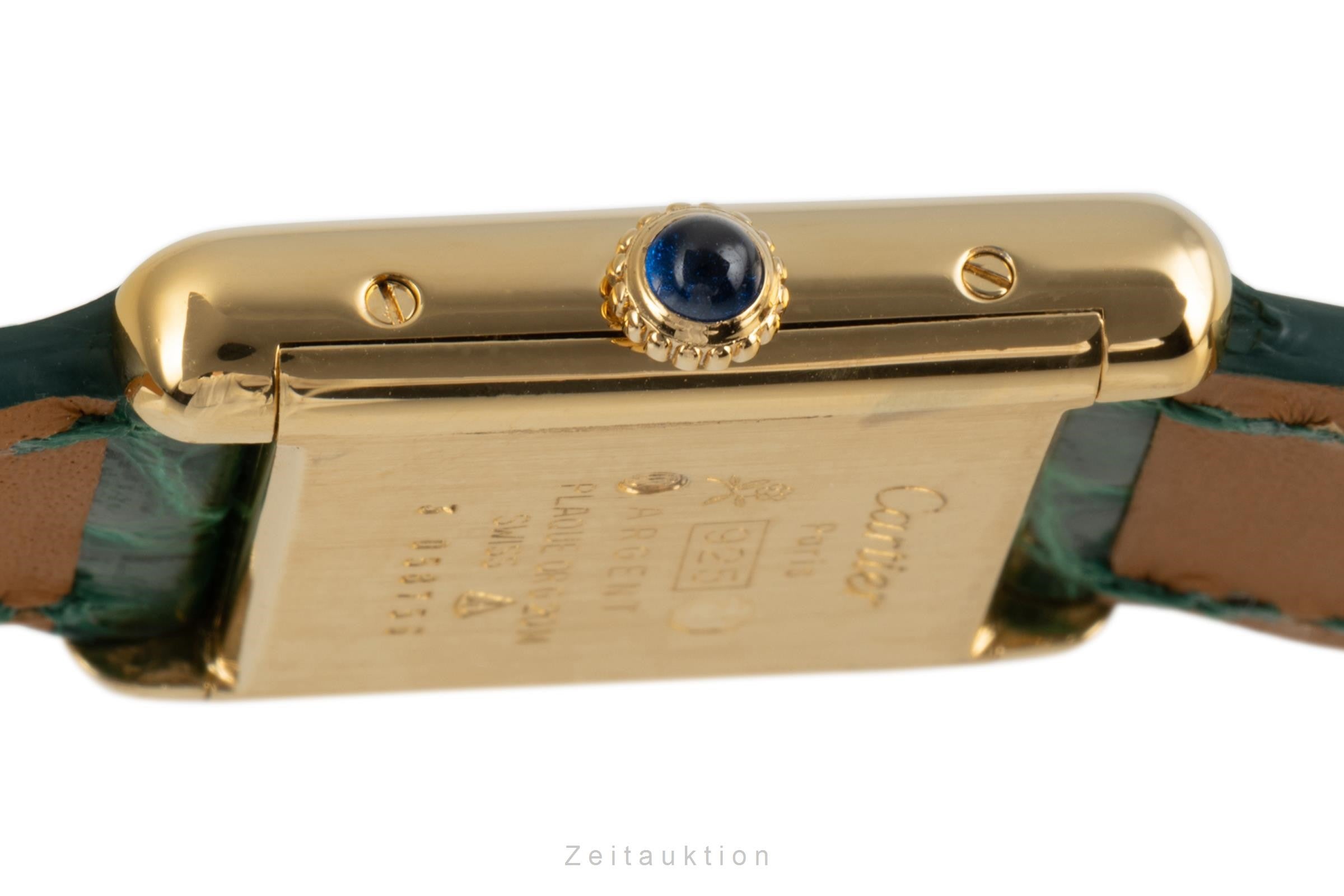 Cartier Tank Must De Cartier 925 Silber Lady Handaufzug Damenuhr Klassiker [2303273]